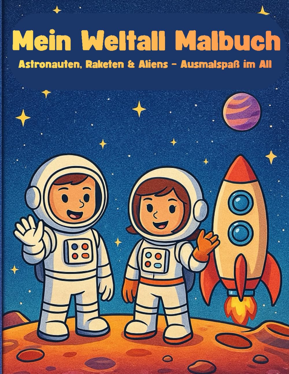 Mein Weltall Malbuch: Astronauten, Raketen & Aliens – Ausmalspaß im All ab 4 Jahren (Mandalabücher für Kinder)