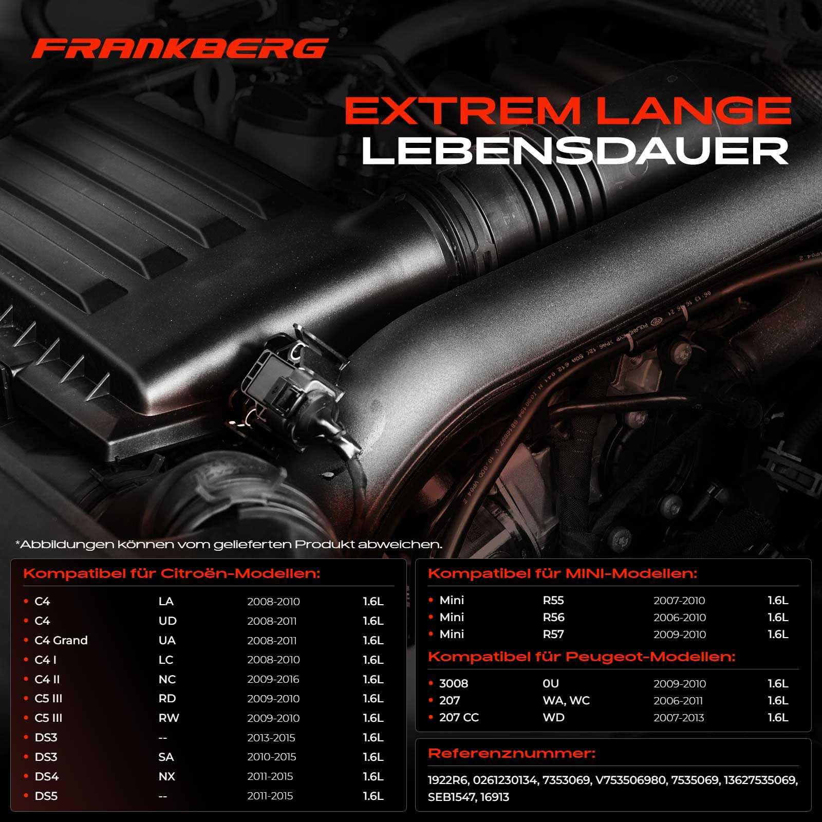Frankberg 1x Türschloss Stellmotor Hinten Links Kompatibel mit A3 2006-2013 A4 2