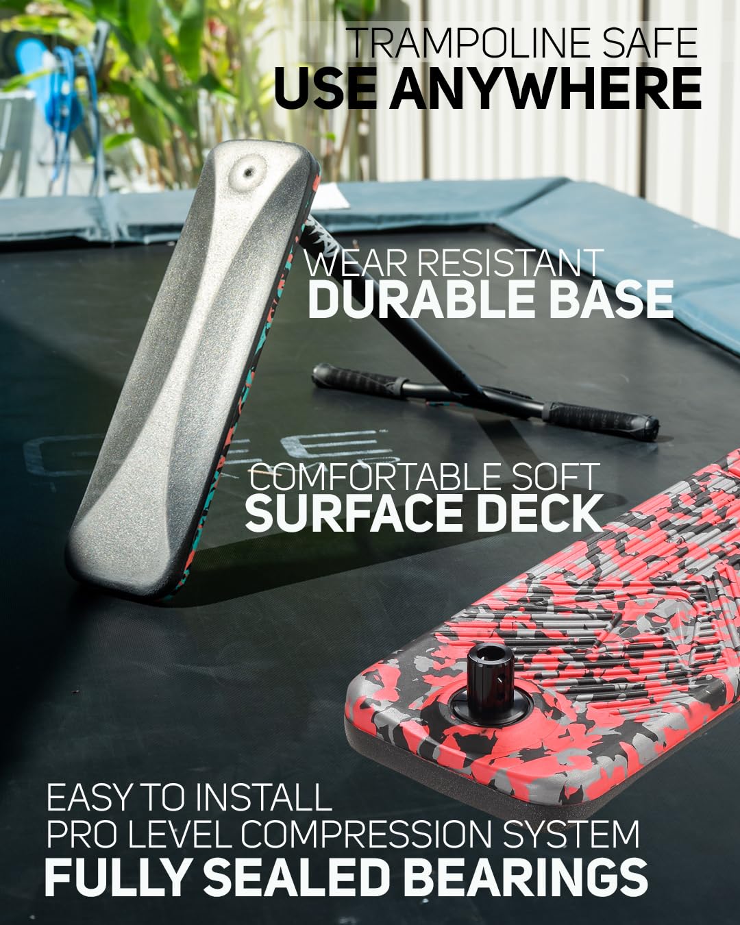 Blunt Scooters TS Pro – Scooter d'entraînement Pro – Pratique des tours de trottinette pro à l'intérieur et à l'extérieur en toute confiance – Scooter trampoline pour débutants et professionnels
