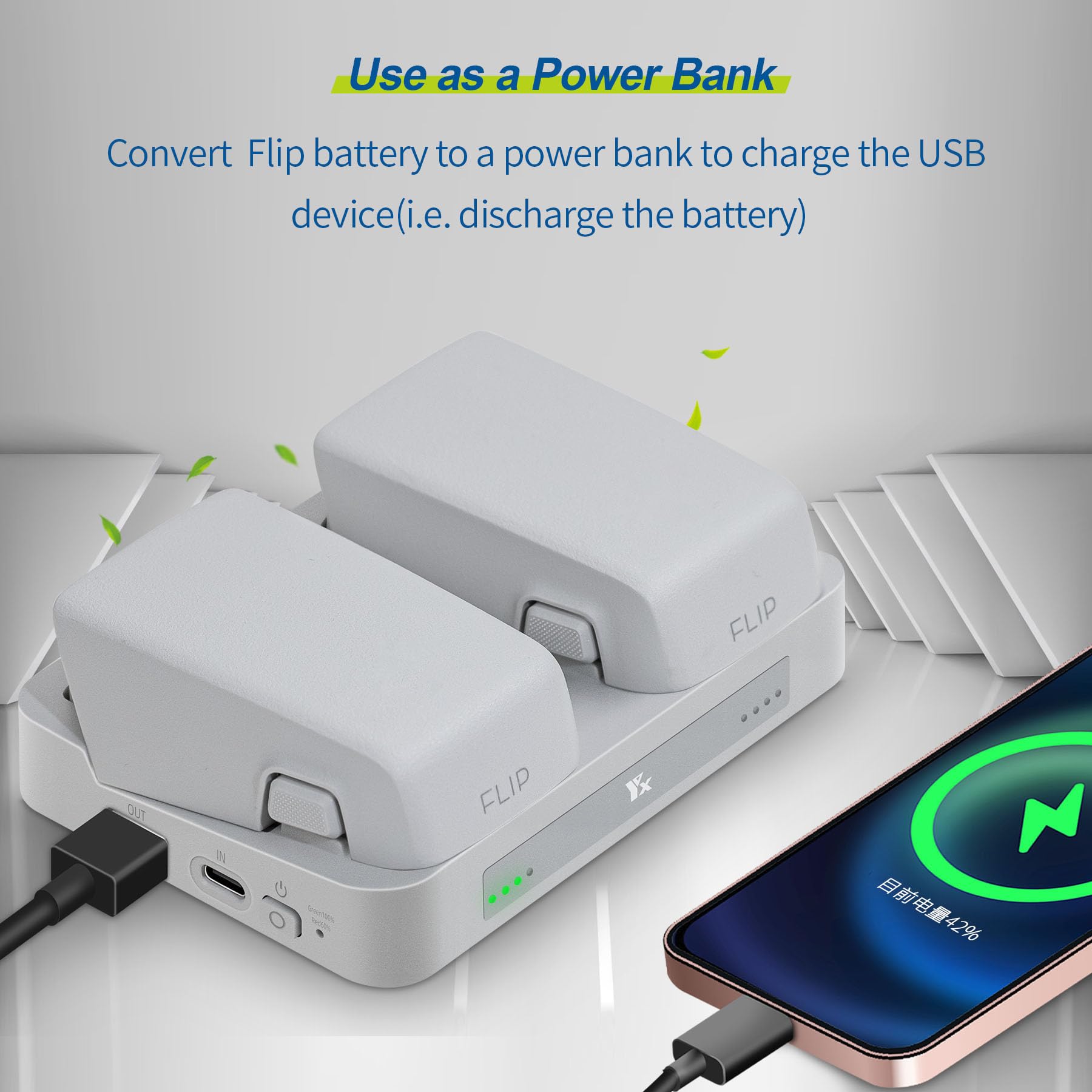 LYONGTECH 65W twee-weg batterijlader met opslag lading voor DJI Flip Drone, dubbele oplaadhub, opladen 2 batterijen accessoires LYONGTECH 65W twee-weg batterijlader met opslag lading voor DJI Flip Drone, dubbele oplaadhub, opladen 2 batterijen accessoires