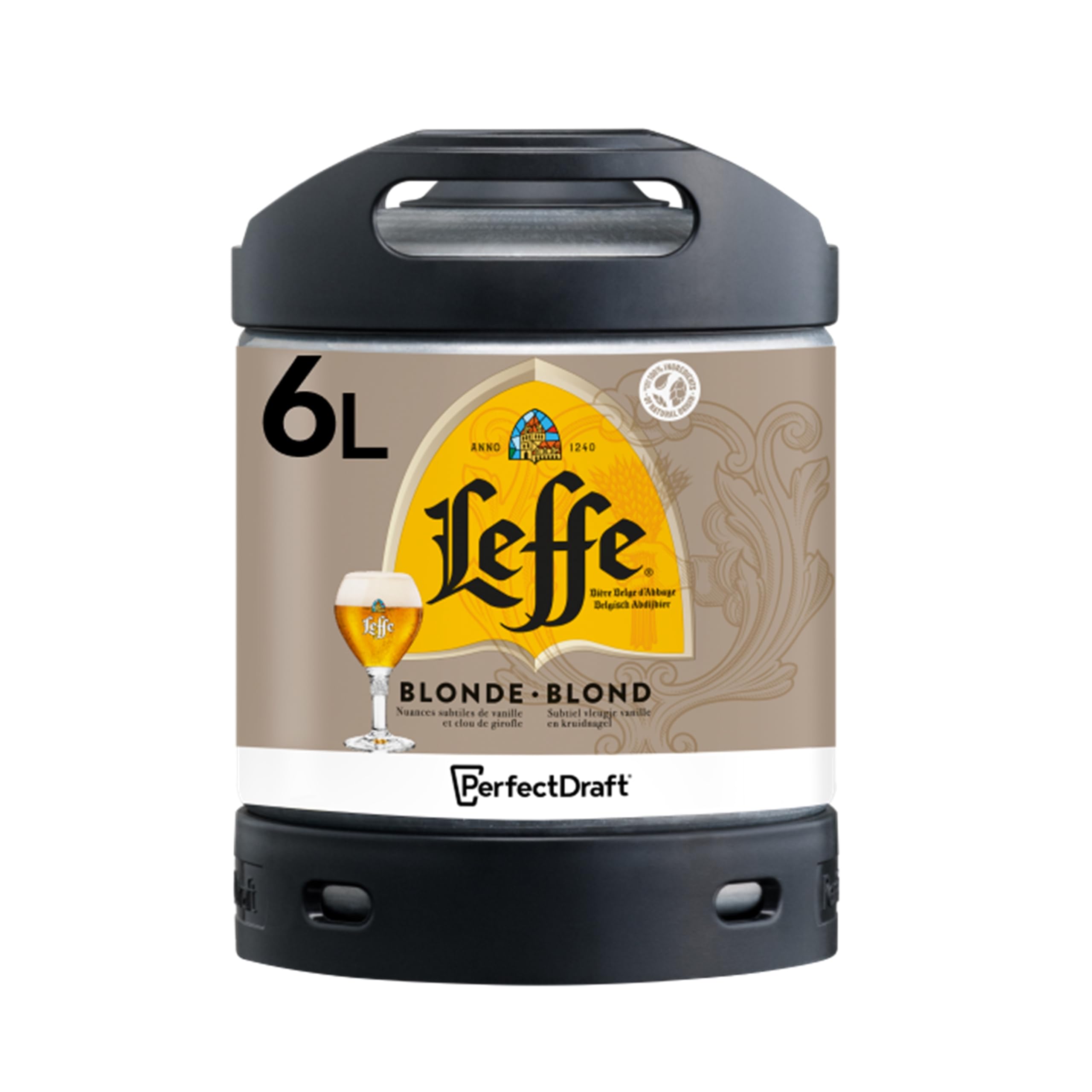 PerfectDraft Leffe Blonde Beer 6% ABV keg for Philips Machine, 6 L