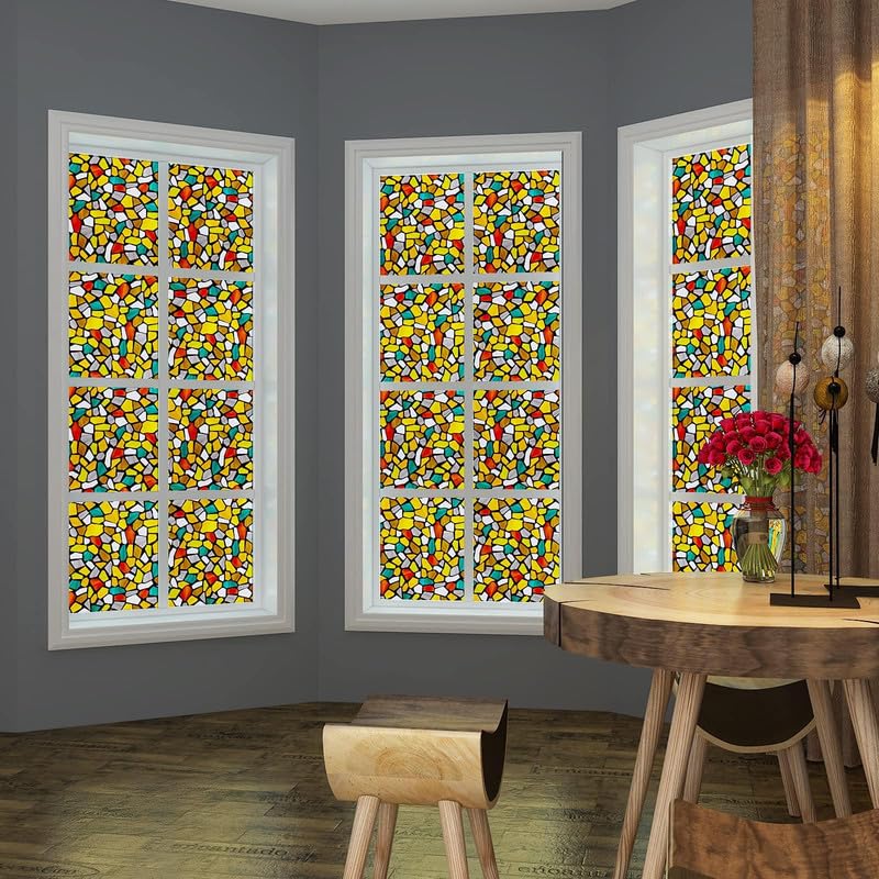 Image of Printed GlassFilm Window Film Window Sticker Glass stickerFor Privacy, Sun Control, Decor for Home, Office & Bathroom (24 Inch X 84 Inch)