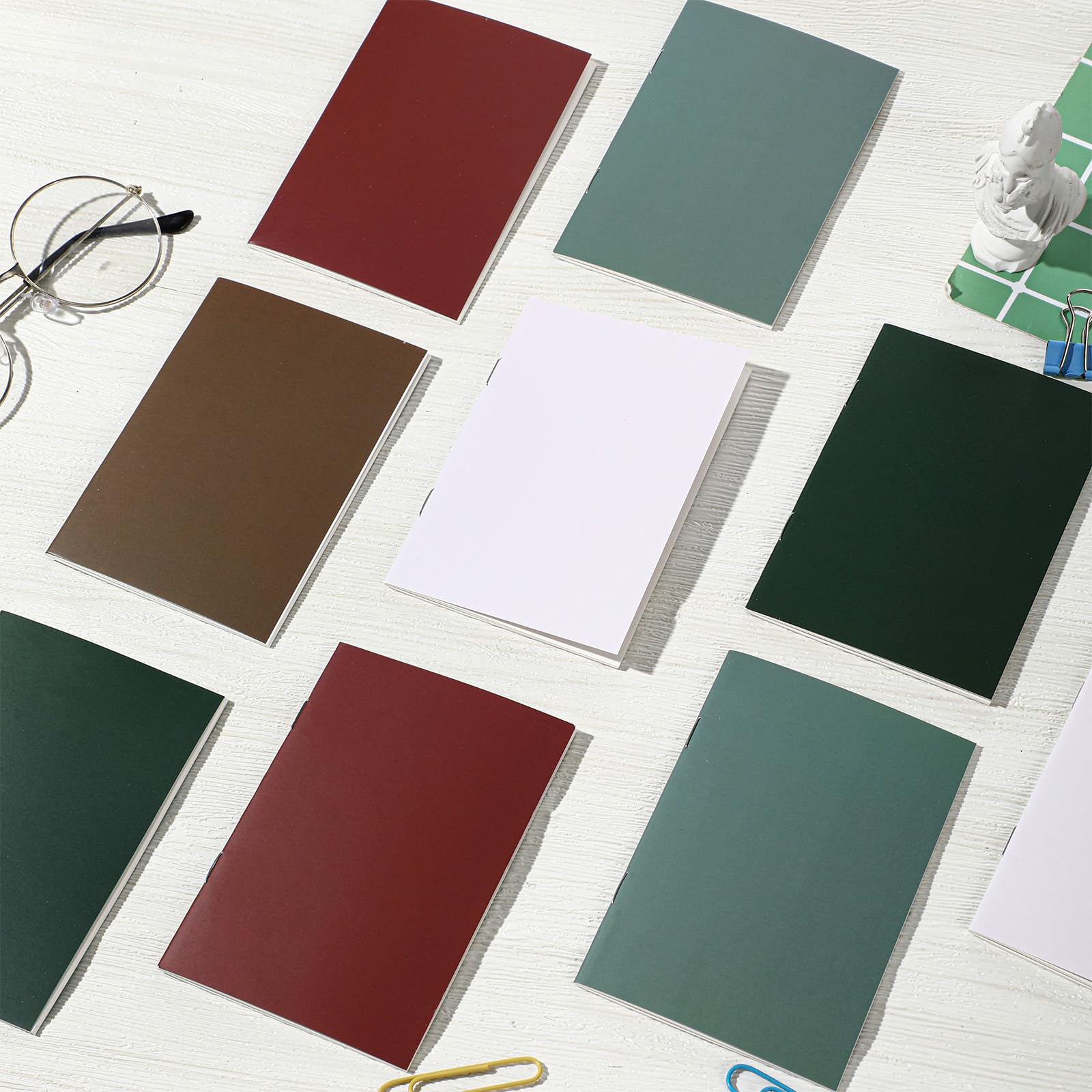 Eaasty 50 cuadernos pequeños de bolsillo pequeños para regalo de regreso a clases, cuadernos de tapa colorida, regalo de primer año para la escuela, aula, compañeros de trabajo, empleados, oficina