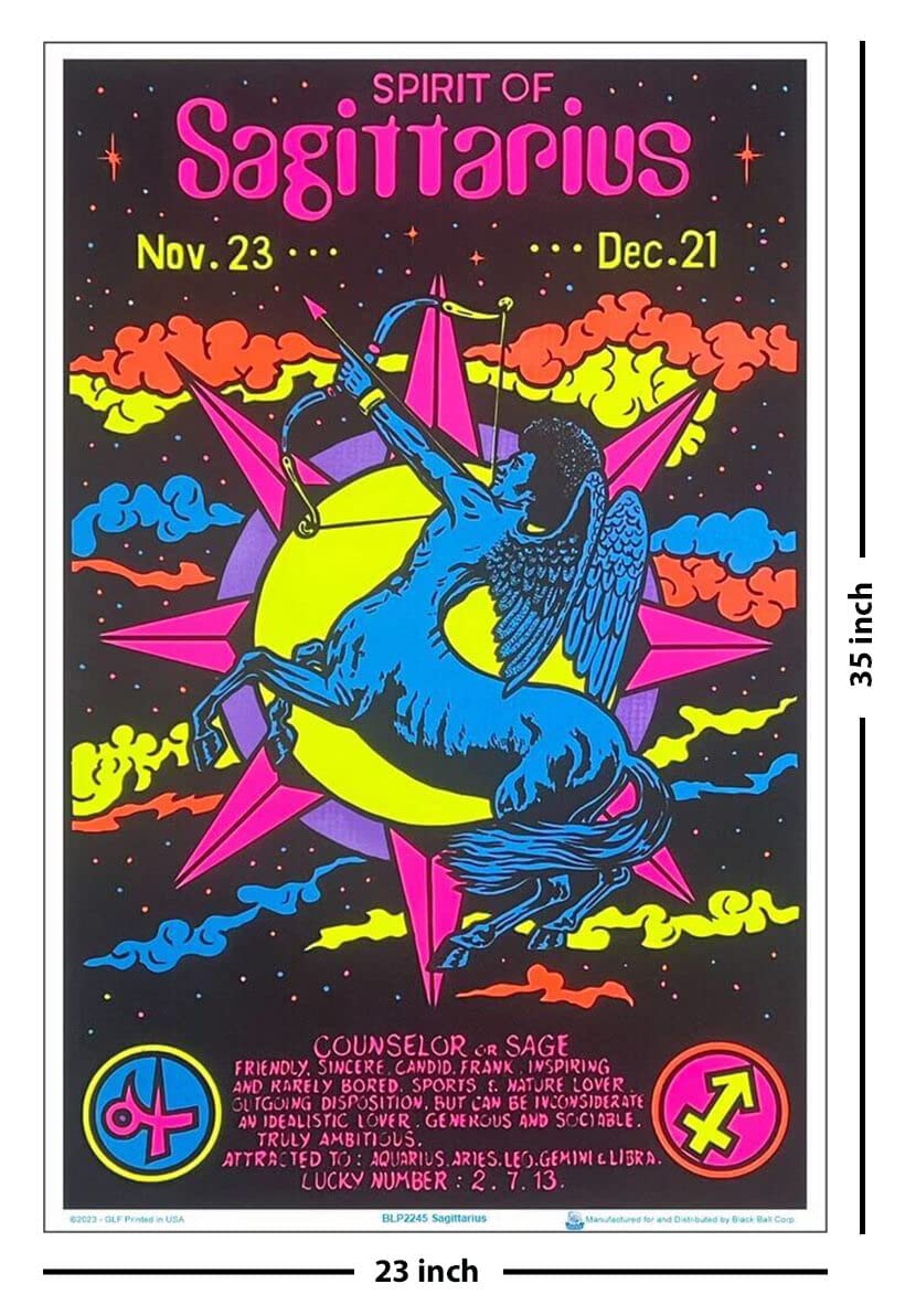 Amazon.com: Scorpio Posters Sagittarius Zodiac Sign - Flocked