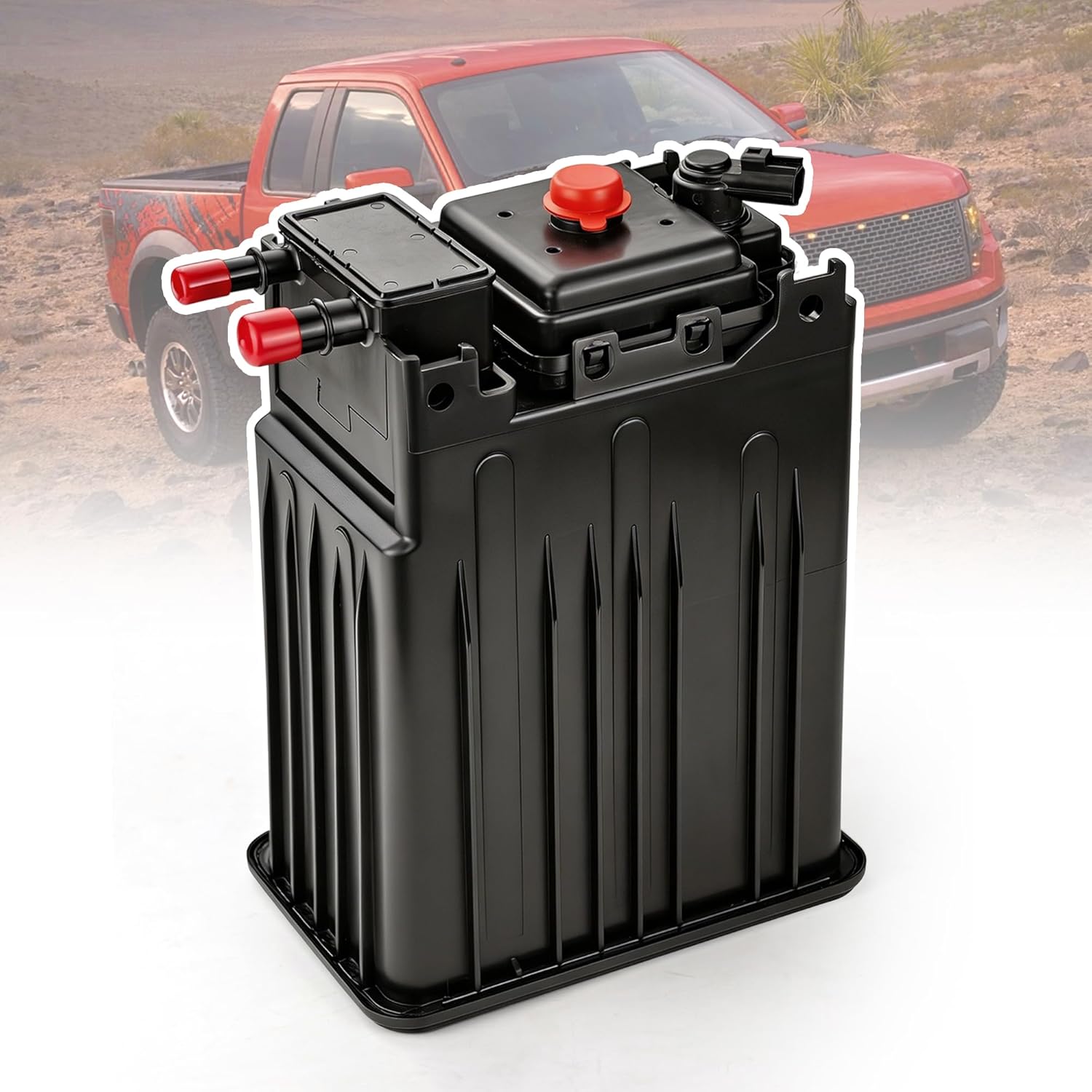 Evap Vapor Charcoal Canister Compatible with Ford F150 F250 F350 F450 F53 F550 E150 E250 E350 E450 Super Duty Lobo Econoline van wagon 2009 2010 2011 2012 2013 2014 2015 2016 2017 2018 2019 911-380