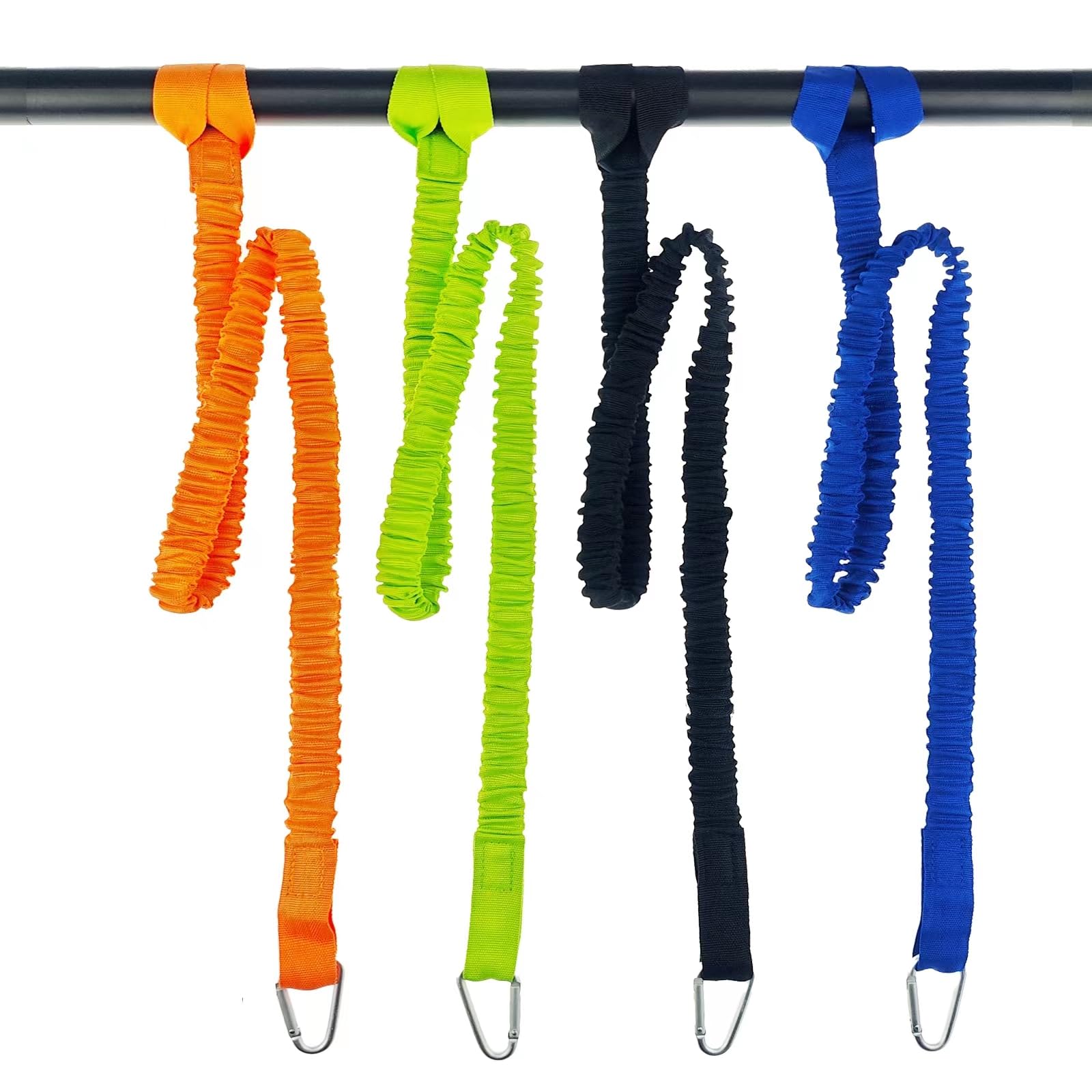 Zelerdo Kayak Paddle Leash Kayak Rod Leash Stretchable Coiled Lanyard Leash for Kayak and Paddles, Fishing Poles Rods