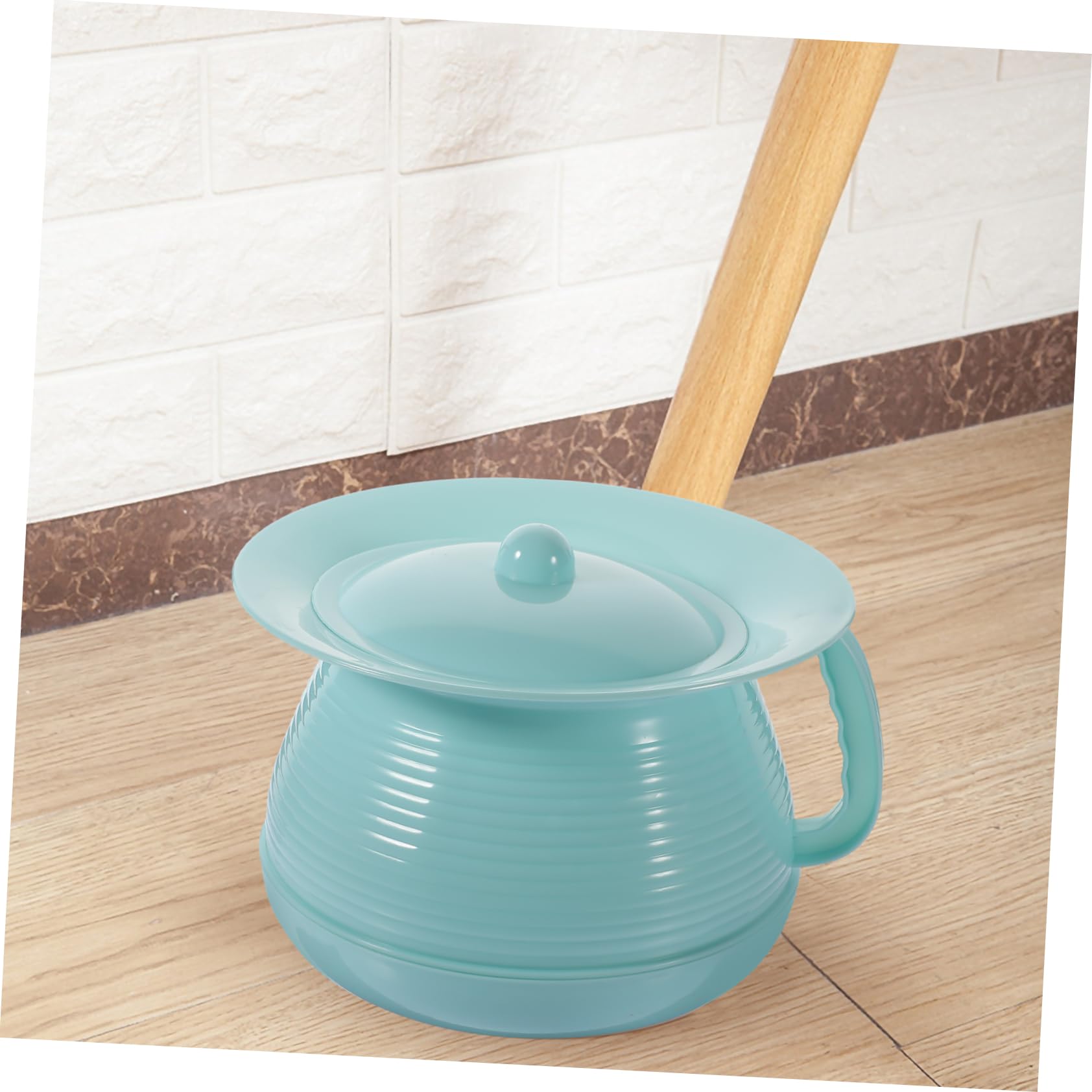 CLISPEED Vasino Wc per Bambini in Plastica con Coperchio Antiodore Resistente e Portatile per Uso Domestico e Familiare Sicuro e Facile da Pulire