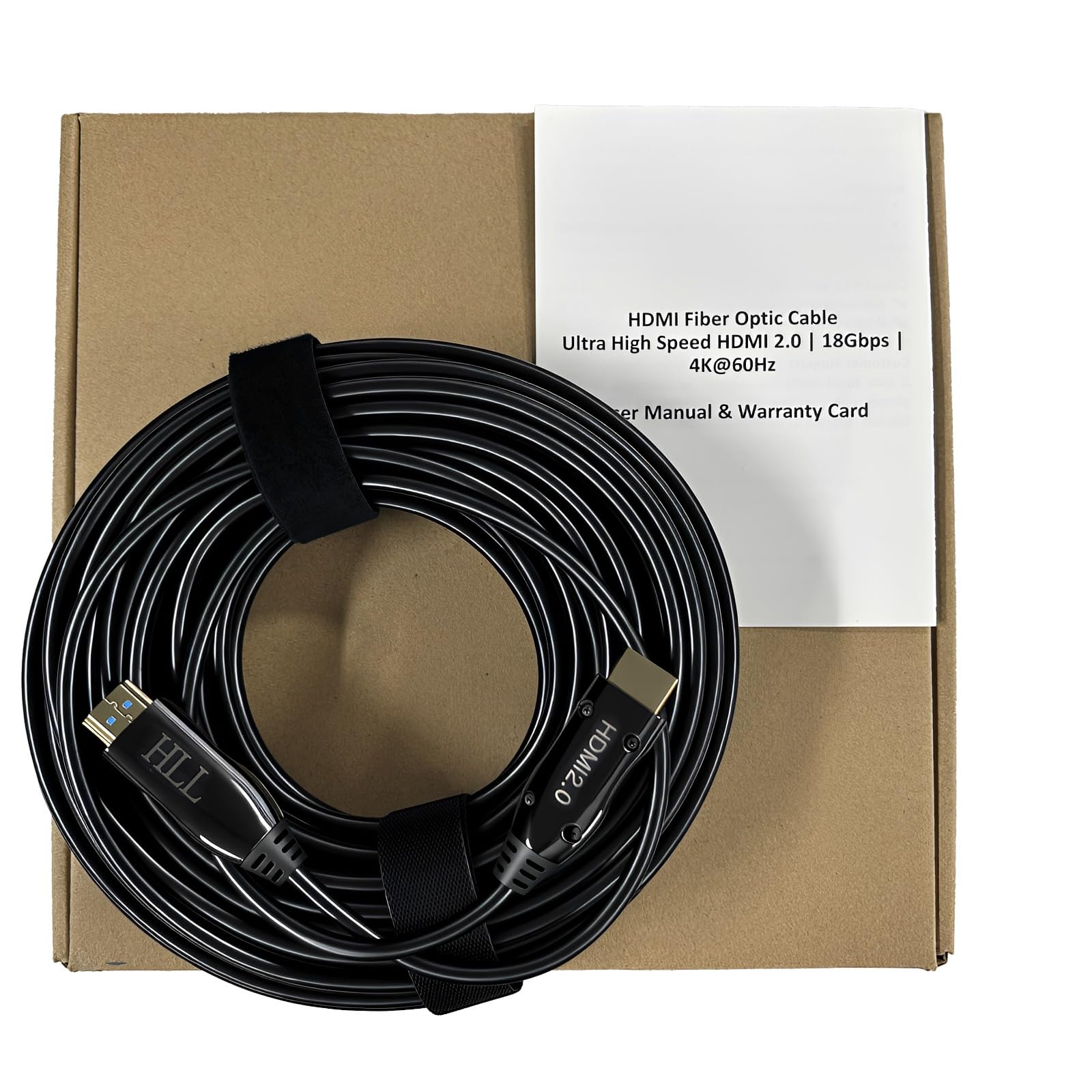 Cavo HDMI 2.0 in fibra ottica, 18 Gbps, 18,3 m, cavo HDMI ad alta velocità 4K a 60 Hz con arco HDR, cavo ottico HDMI tipo A direzionale per TV, proiettore, console di gioco