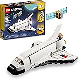 LEGO Creator 3 in 1 Space Shuttle Toys - Space Toys Building Set for Boys & Girls, Ages 6+ - Option to Build 2 Spaceships or Astronaut - Educational Gift for Kids Birthday & Holidays - 31134