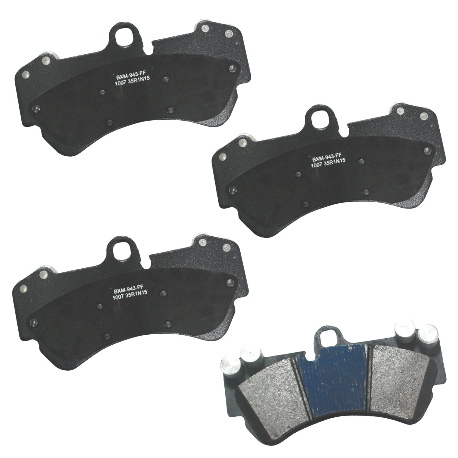 Bendix Premium SBM1007 Semi-Metallic Front Brake Pads for Mercedes-Benz G65 AMG 2014, G550 4x4 2018-2017, Porsche Cayenne 2006-2003, Cayenne 2010-2008, Volkswagen Touareg 2006-2004, Touareg 2012