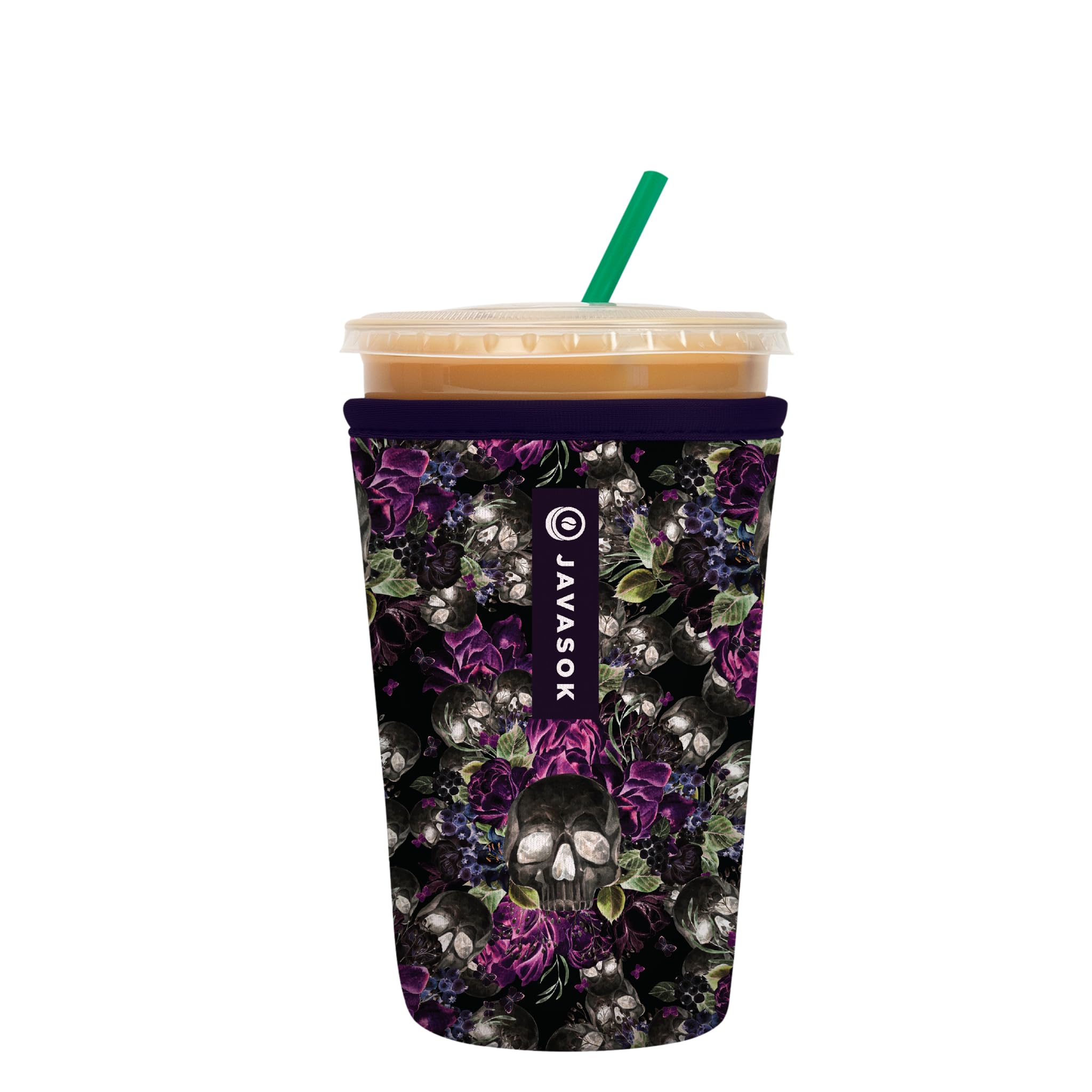 Sok It JavaSok Iced Coffee & Cold Soda Insulated Neoprene Cup Sleeve (After Dark, Medium: 22-28oz)