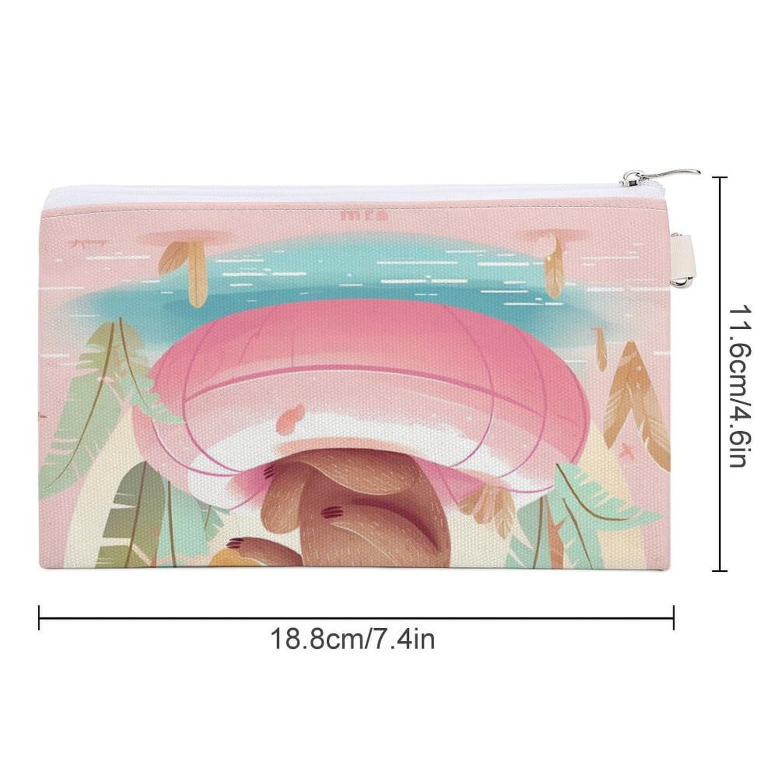 GPFVSJW Sloth Flamingo Canvas Wallet, Large Capacity Handbag Long Wallet Bi-Fold Wallet Change Purse Rfid Blocking Credit Card Holder Wallet for Women Men