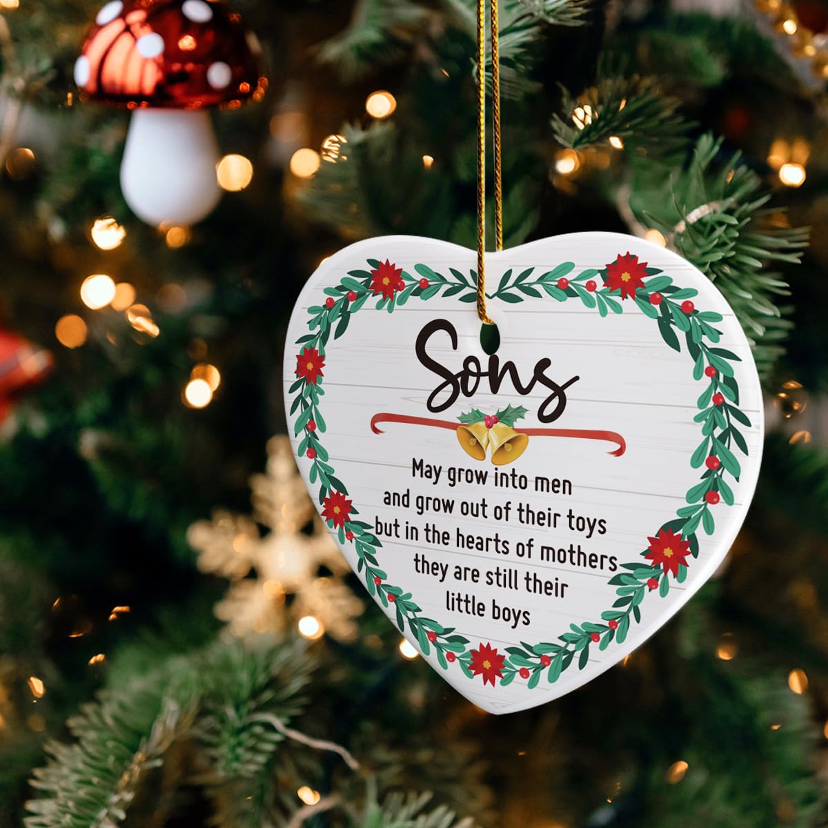 Christmas Ornament For Son Bonus Mom Christmas Ornament, Bonus Mom