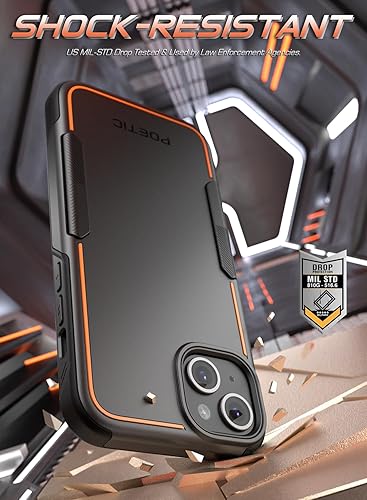 Miniatura 5 de Poetic Neon Series - Funda para iPhone 15, de doble capa, resistente, resistente, ligera, delgada, a prueba de golpes, protección contra caídas,