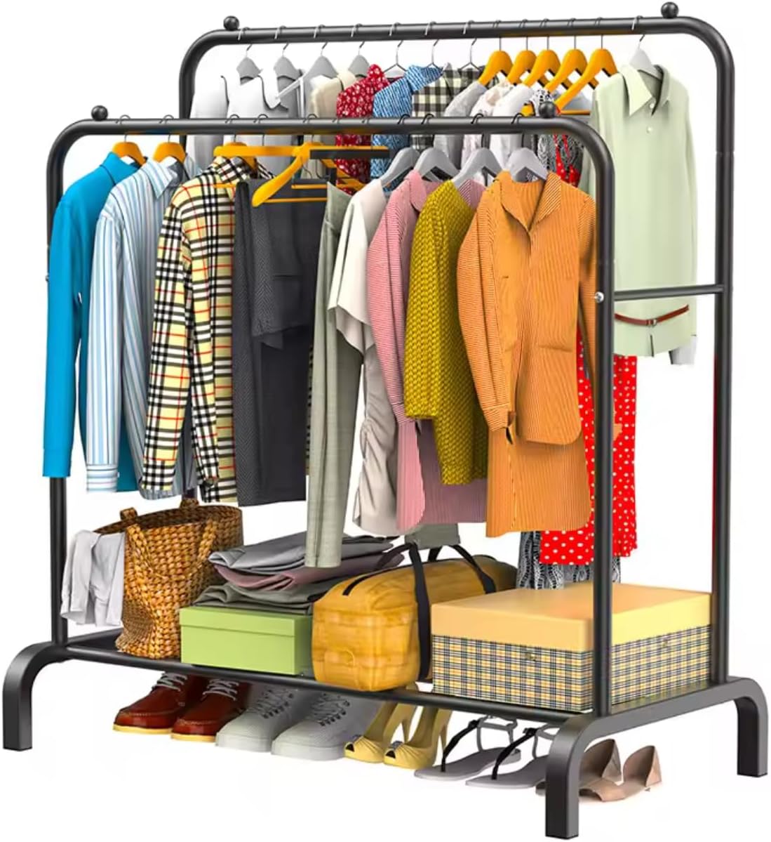Perchero burro metálico con estante para zapatos por 5,89€