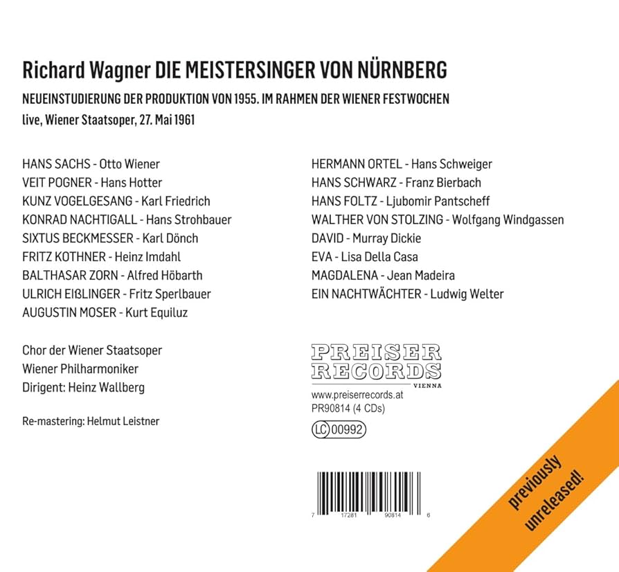 Amazon.co.jp: ワーグナー : 「ニュルンベルクのマイスタージンガー