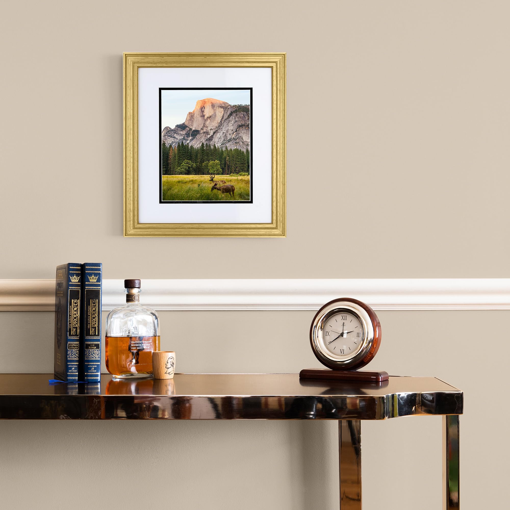 Amazon.com - ArtToFrames 12x36 inch Gold Foil on Pine Wood Picture