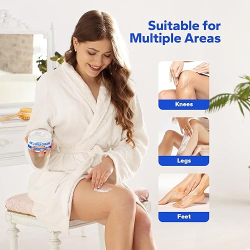 Miniatura 2 de ViloVila Crema de urea 40% más ácido salicílico 2%, crema de pies de urea con aceite de jojoba, aceite de aguacate y aloe vera para pies secos