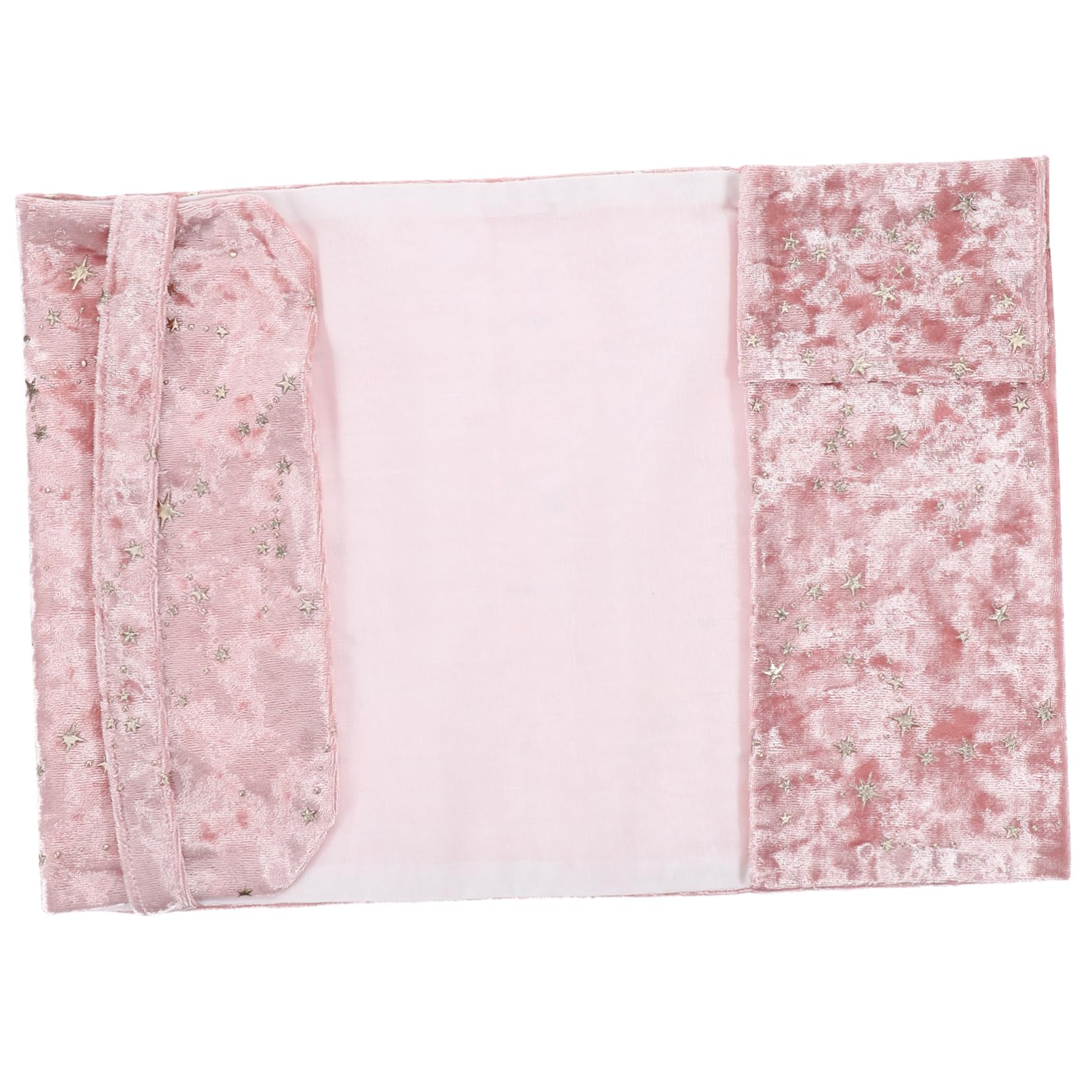 TEHAUX 3 Pezzi arredamento creativo del libro copertura libro resistente copertura libro antipolvere copertine protettive trasparenti per libri Book Protector con cerniera stoffa rosa