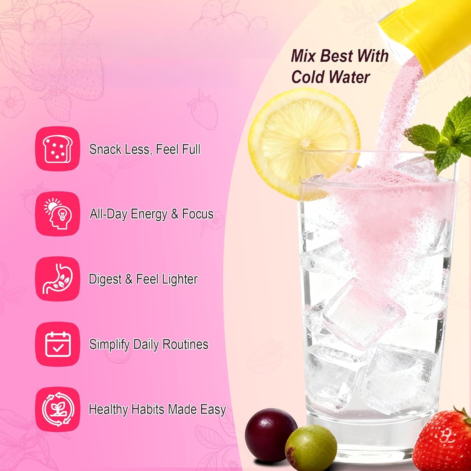 Mezcla de bebidas: antojo y metabolismo de doble acción | Vegano, apoyo energético, nutre los intestinos, sin azúcar, sin OGM,2pack