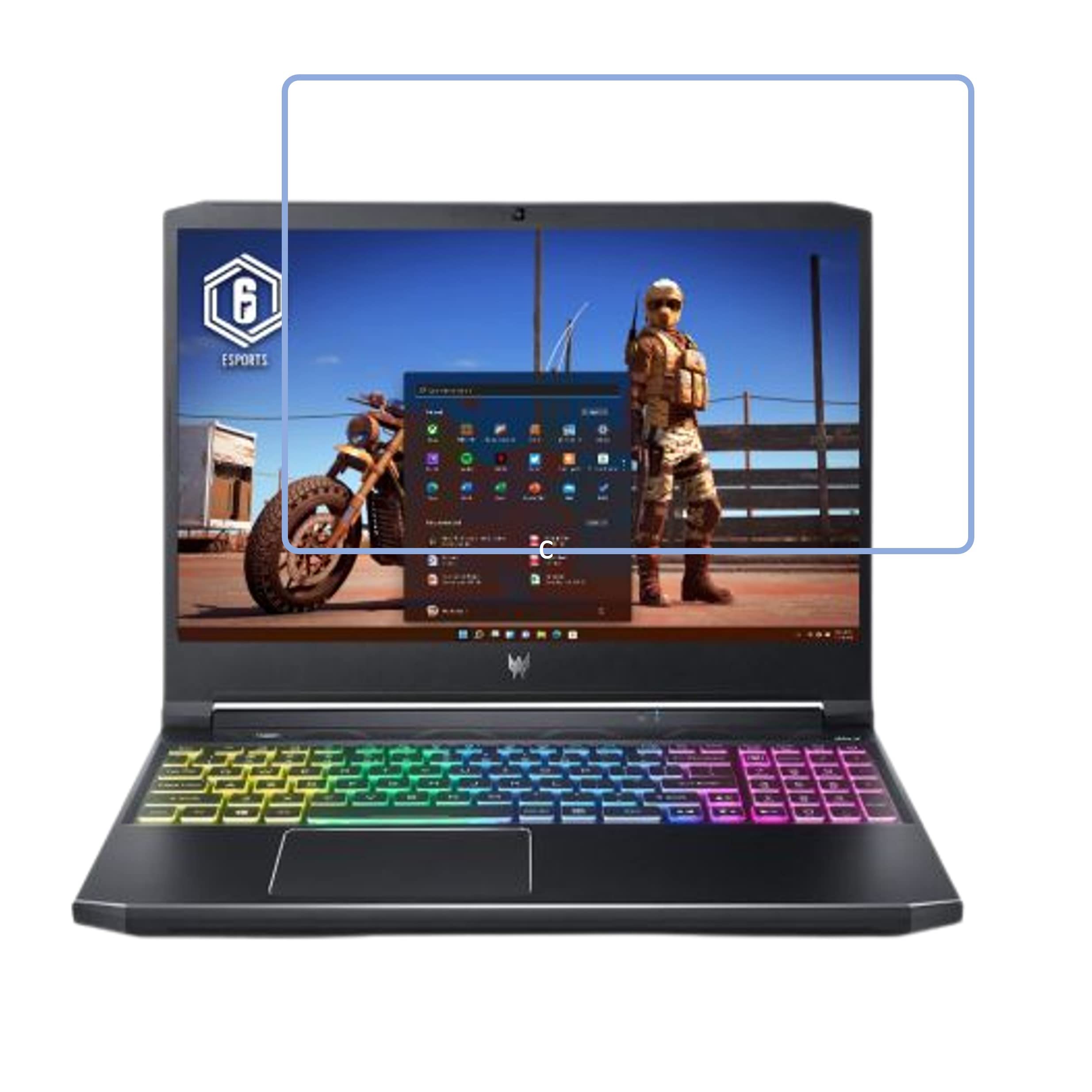 DVTECH® 9H Crystal Clear unbreakable laptop Screen protector for Acer Predator Helios 300 Gaming Laptop Intel Core i9 11th Gen (15.6) (Not a Tempered glass) (B0BKWGMF6Y) Amazon Price History, Amazon Price Tracker