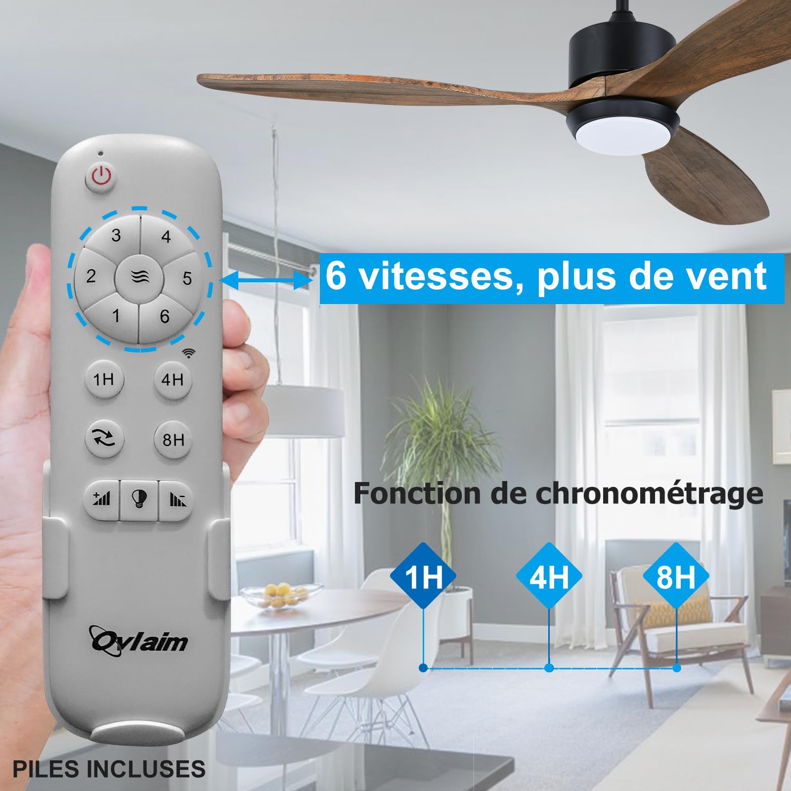 Ventilateur de plafond 36' CCT 3 pales blanc Ventilateur de plafond 36' CCT 3 pales blanc