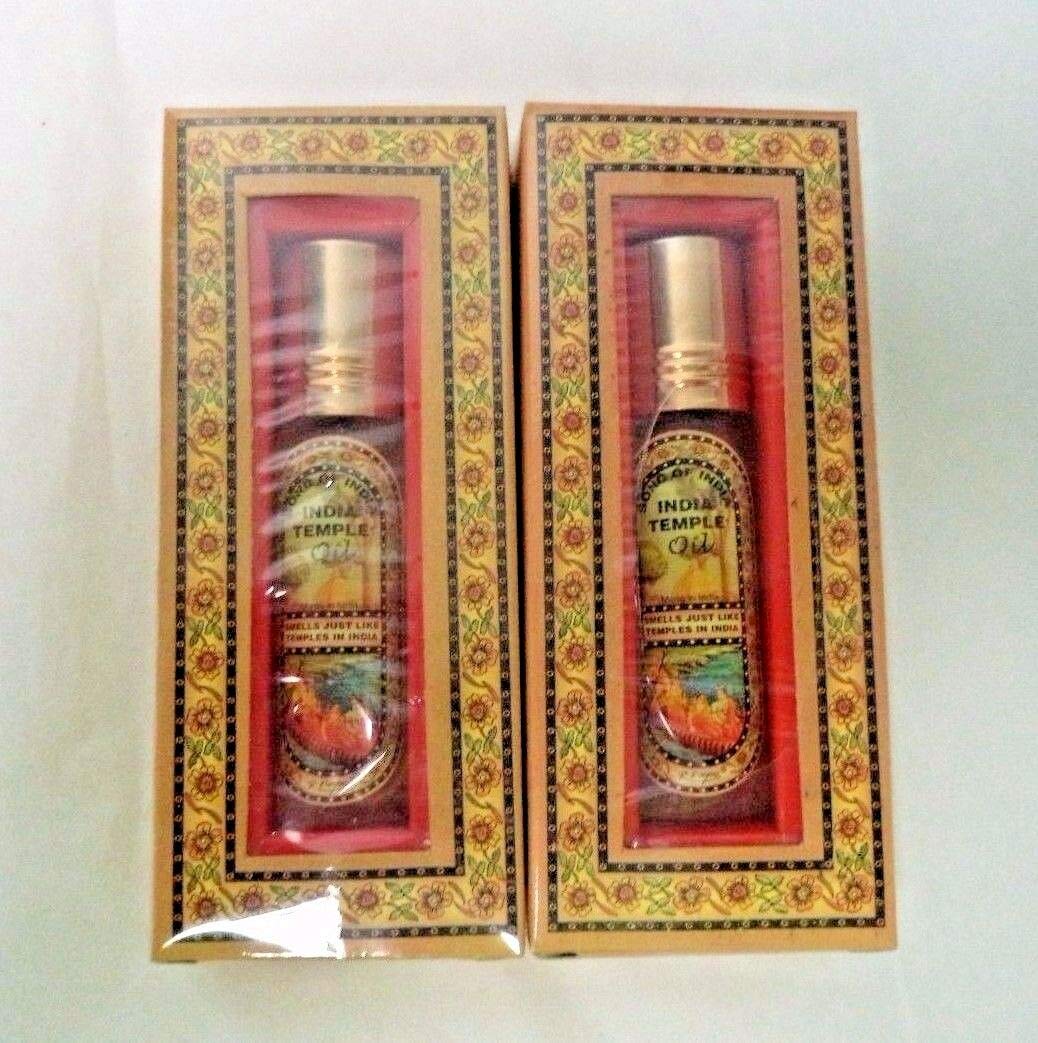 Song of India Temple Perfume Oil, Twin Pack: 2 X 8 ml Bottles (Body Oils)