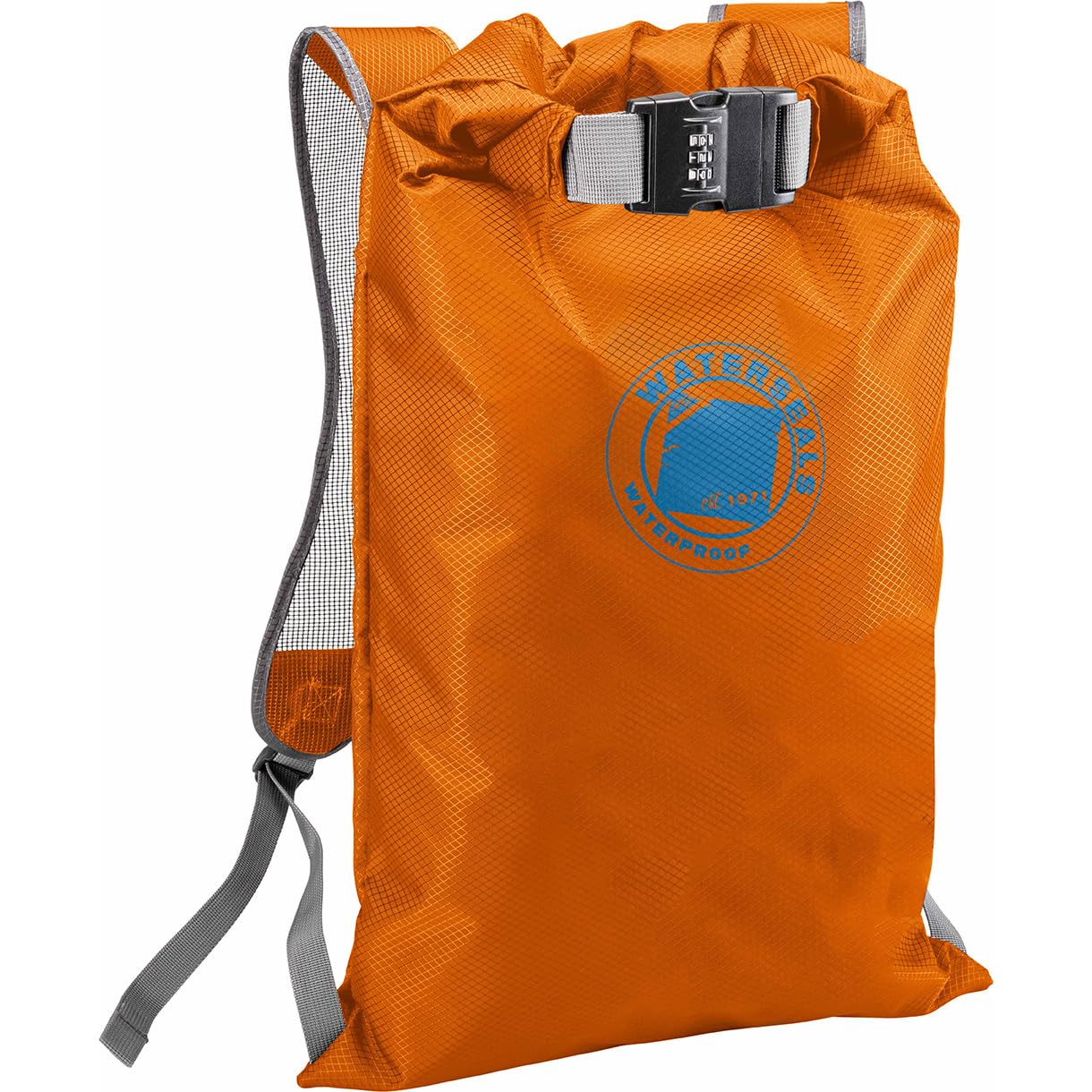 WaterSeals - Zaino con chiusura a scatto, borsa impermeabile per donne e uomini, con materiale ripstop e lucchetto a combinazione antifurto per proteggere portafogli, iPhone o oggetti di valore in spiaggia, piscina, sci o campeggio