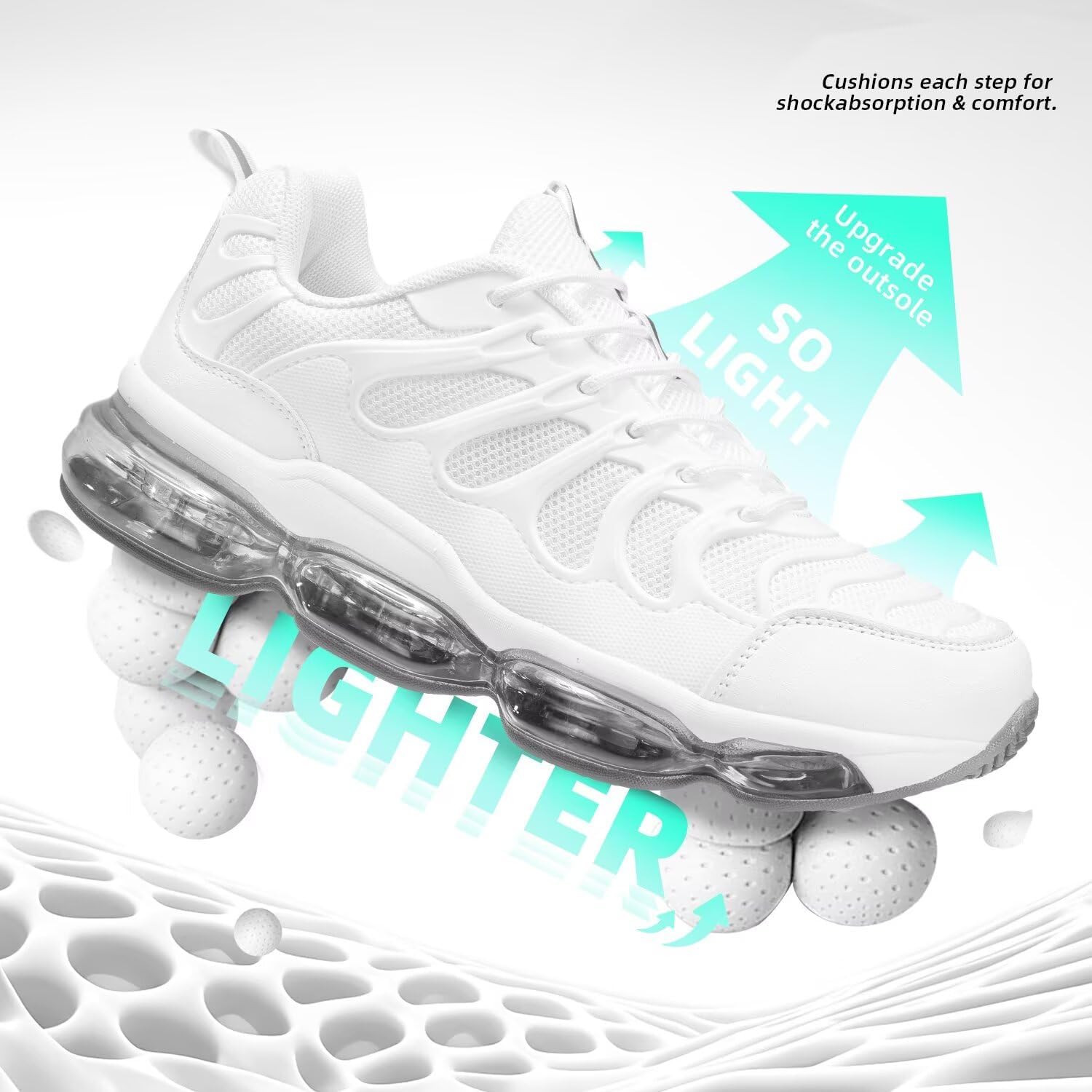 Mens Running Shoes Air Cushion Walking Tennis Sneakers Fashion Casual Non Slip Breathable Trail Sport Gym - Image 4