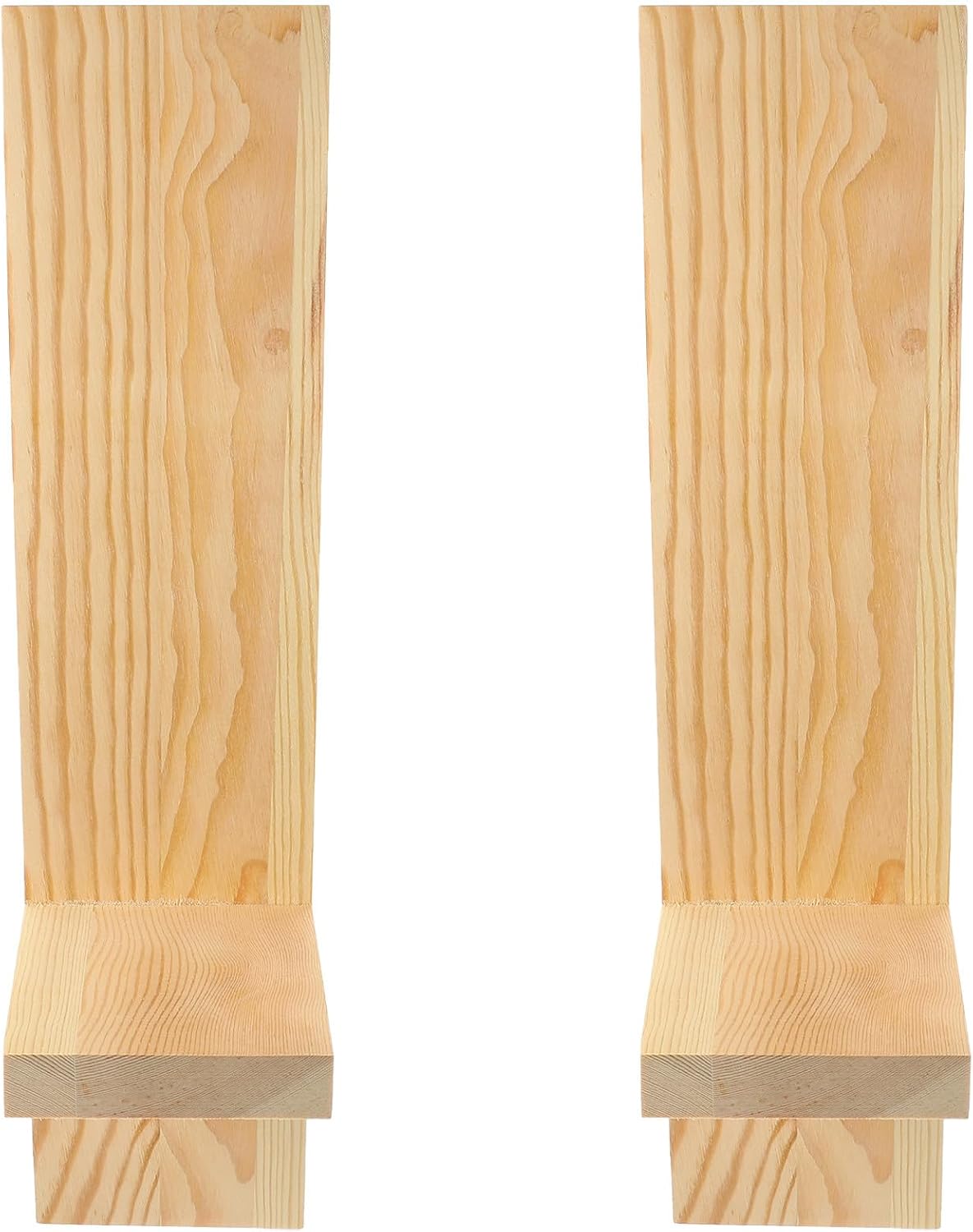 DOITOOL 1 Pair Wooden Wall Sconces Candle Holders Vintage Wall Mount Candlestick Holders for Home Décor Festival Wedding Celebration