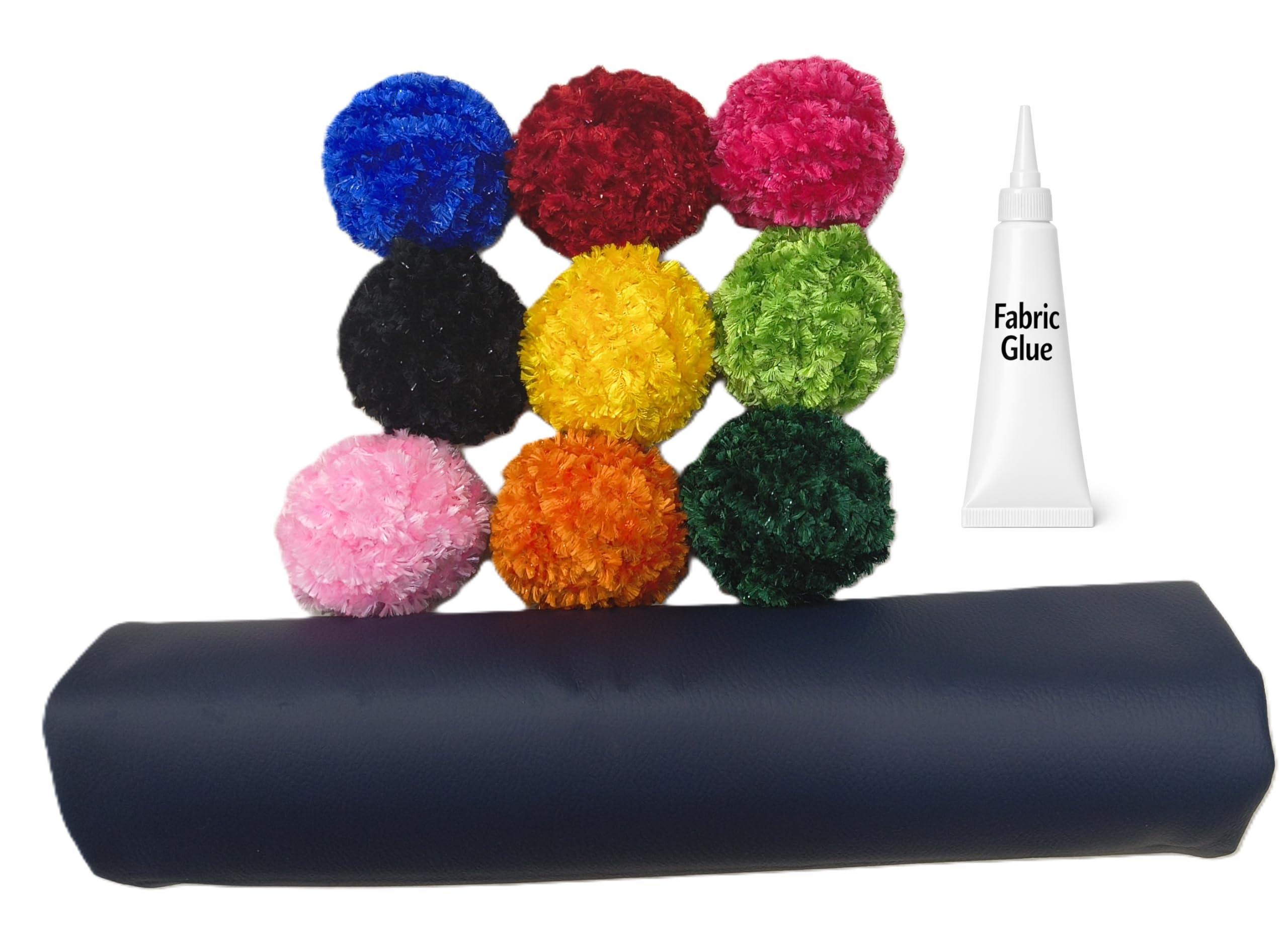 Inspirobox Woolen Rangoli DIY Kit with 9 Color Fur Wool Yarn, Fabric Base and Glue, Festival Home Decoration, Diwali- Ganapati Festival Decoration (9 Colors -24 X 24 inches - 1 Fabric Glue)-image-31