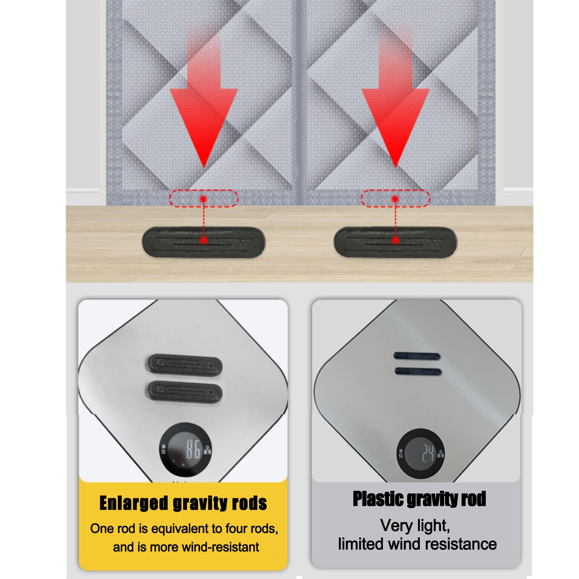 Tenda termica termica termica isolante in tessuto Oxford impermeabile copertura invernale antivento e insonorizzata per porta d'ingresso, grigio 95 x 215 cm, mantiene caldo e accogliente