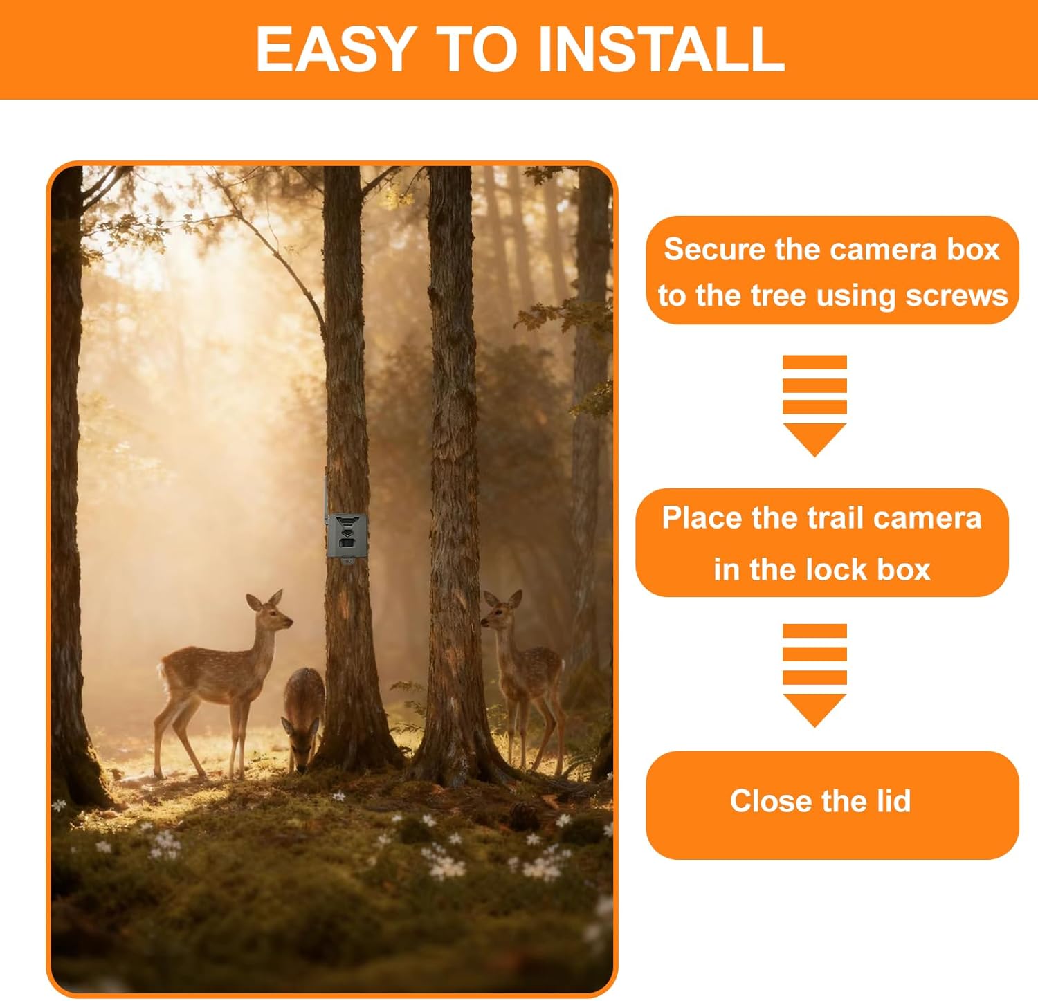 Trail Camera Lock Box for Flex-M, Flex G-36 and Flex-S Cameras, Anti-Theft and Damage Resistant