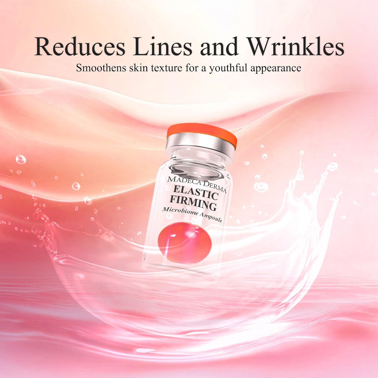 MADECA DERMA Elastic Firming Microbiome Ampoule – Hydrating Korean Skincare with Hyaluronic Acid, Collagen & Peptides for Firmness, Elasticity, Fine Line Reduction & Rejuvenation (0.23 fl oz x 5) - Image 8