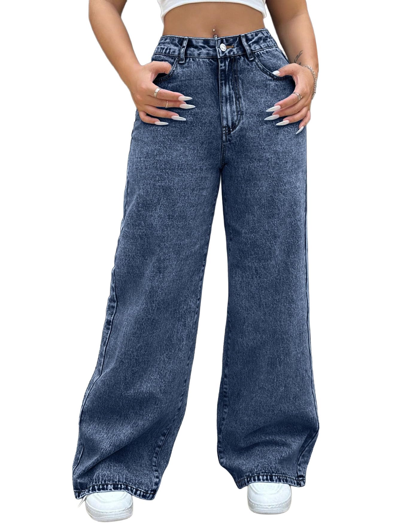 Women's Relaxed Fit High Rise Jeans || Woman Jean's || Women Baggy Jeans || Jean's for Womens || Loose Jean for Women's || Oversized Woman baggys-image-21