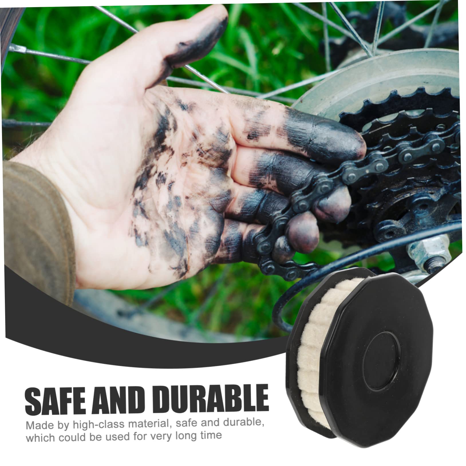 GOOHOCHY 3sets Bike Oil Roller Lubricator Roller Chain Lubricant Versatile Bike Repair 2pcs*3