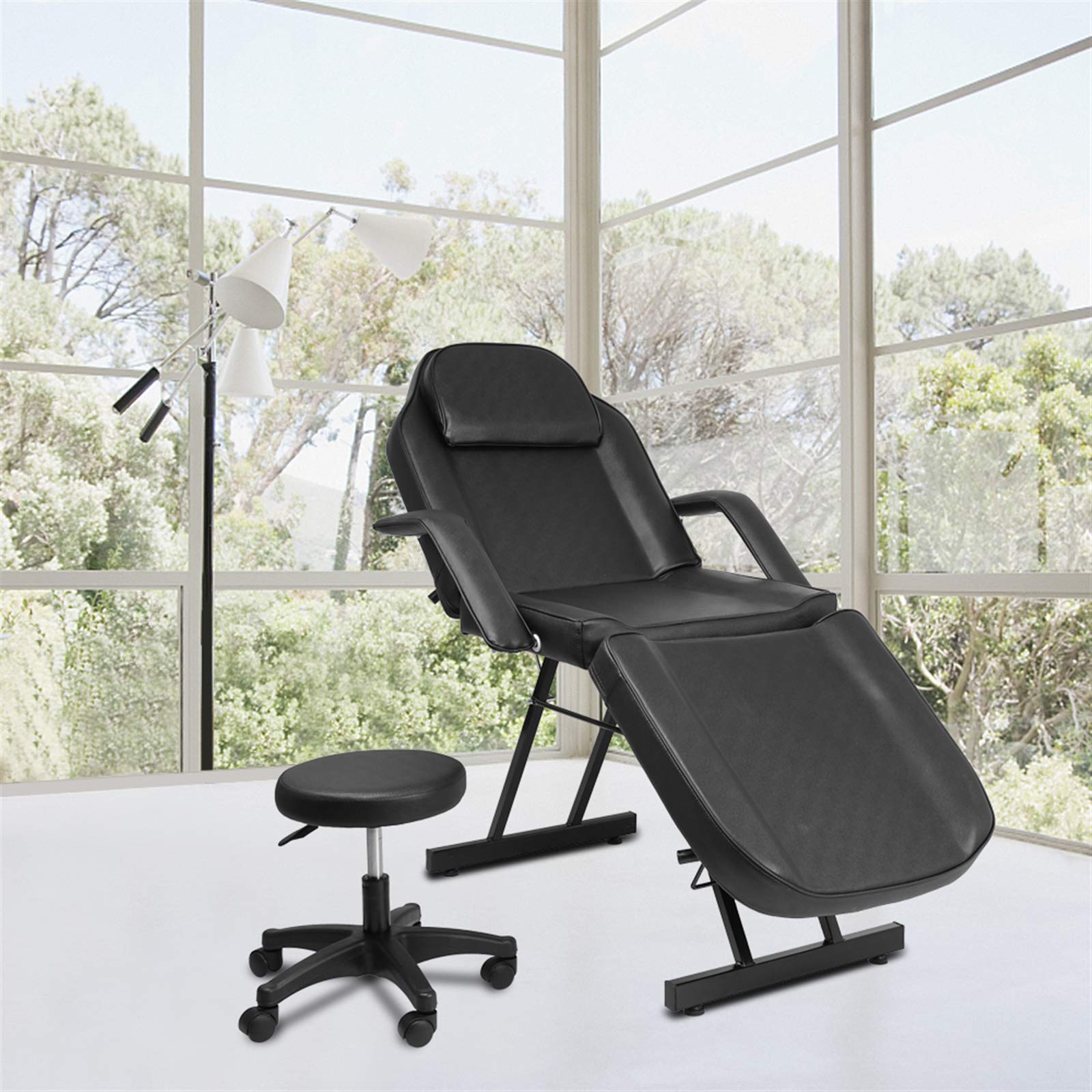 SHNORM Portable Massage Bed 72 Inches Long 32 Inch Wide Height Adjustable Spa Bed for Massage Facial Tattoo, Max Weight Capacity 500lbs