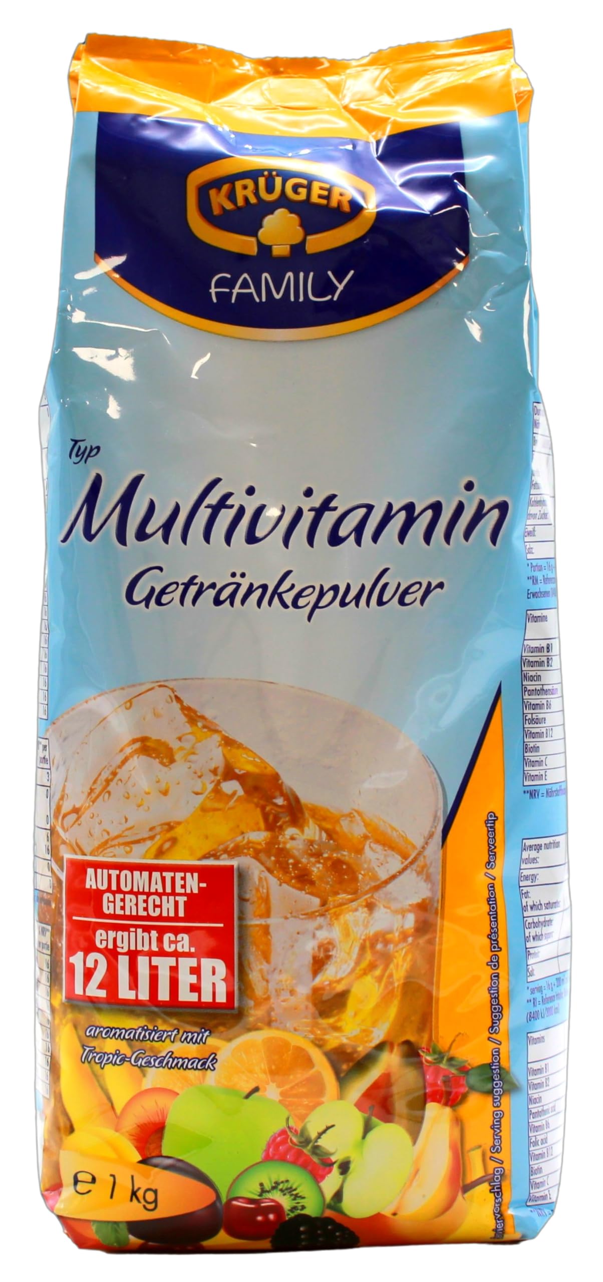 Krüger Family Typ Multivitamin Getränkepulver, 10er Pack (10 x 1 kg)