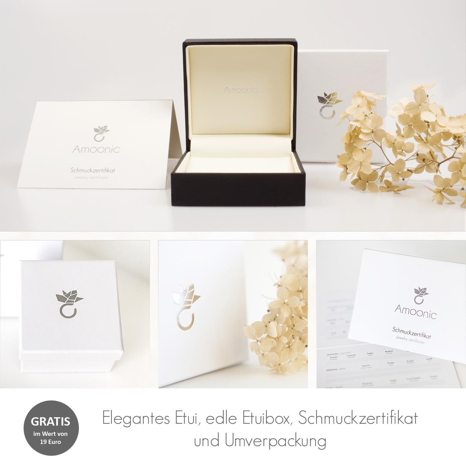 Herz Ohrstecker Silber 925 mit Zirkonia inkl. Luxusetui mit Gravur | echt Silber Ohr Stecker klein Herzform mit Stein wie Diamant Ohrringe Herzschmuck Herzchen