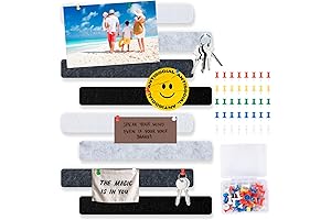 HTVRONT Cork Board Bar Strips with Pushpins for Walls