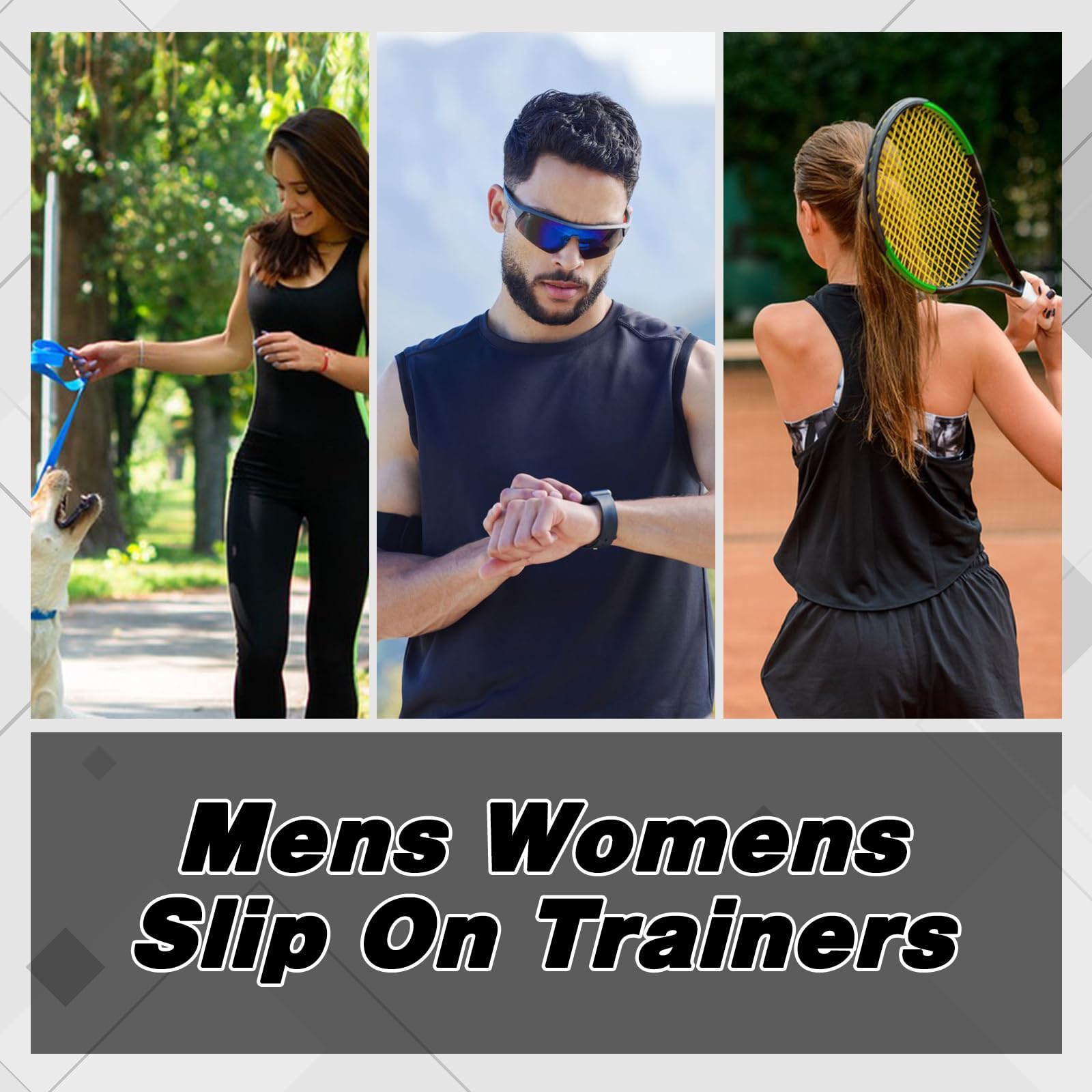 Slip on Chaussure Homme Femme Hommes Chaussures De Course Casual Chaussures De Marche Respirantes Sport Baskets Athlétiques Gym Tennis
