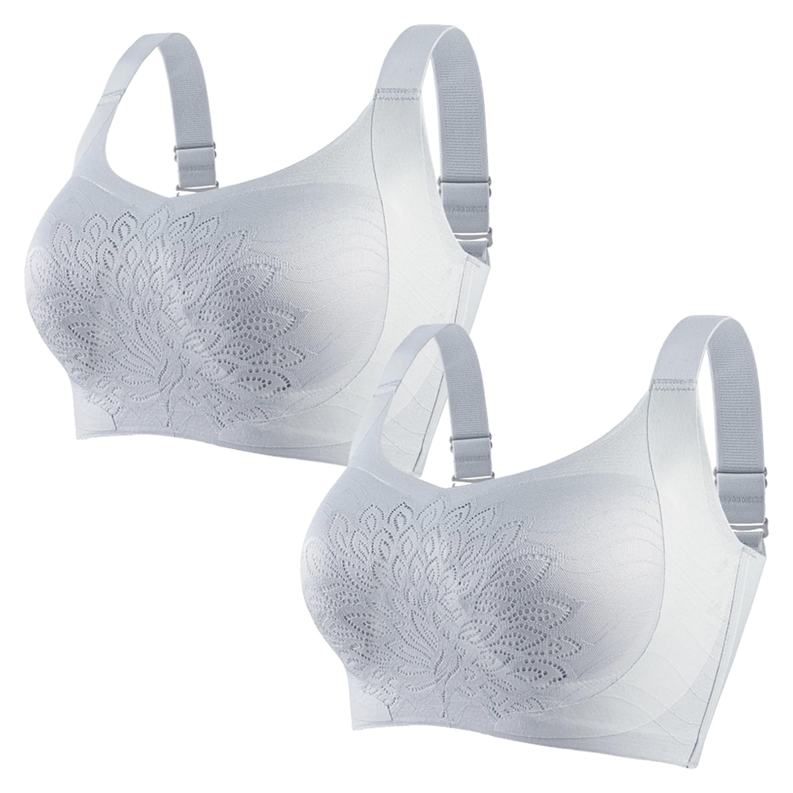 Brassiere Sport Femme sans Armature Brassiere Couverture complète | brassière forte poitrine élastique dos extensible pour se détendre à la maison