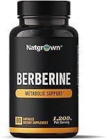 Vista 1 de Natgrown Suplemento de berberina - Berberina HCl 1200 mg por porción - Vegano, sin gluten, sin OMG - 60 cápsulas