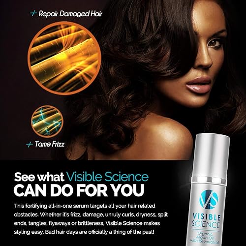 Miniatura 3 de Aceite de argán antienvejecimiento para el cabello, hidratante para reparar el cabello dañado con resveratrol, antioxidantes, astaxantina, orgánico,