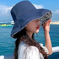 Vista 14 de Reversible Floral Sun Hats UV Protection UPF Packable Wide Brim Chin Strap Women
