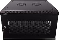 Vista 11 de NavePoint Rack de servidores de 12U - 23.6" de profundidad, gabinete de red para montaje en pared con puerta perforada con cerradura, compatible