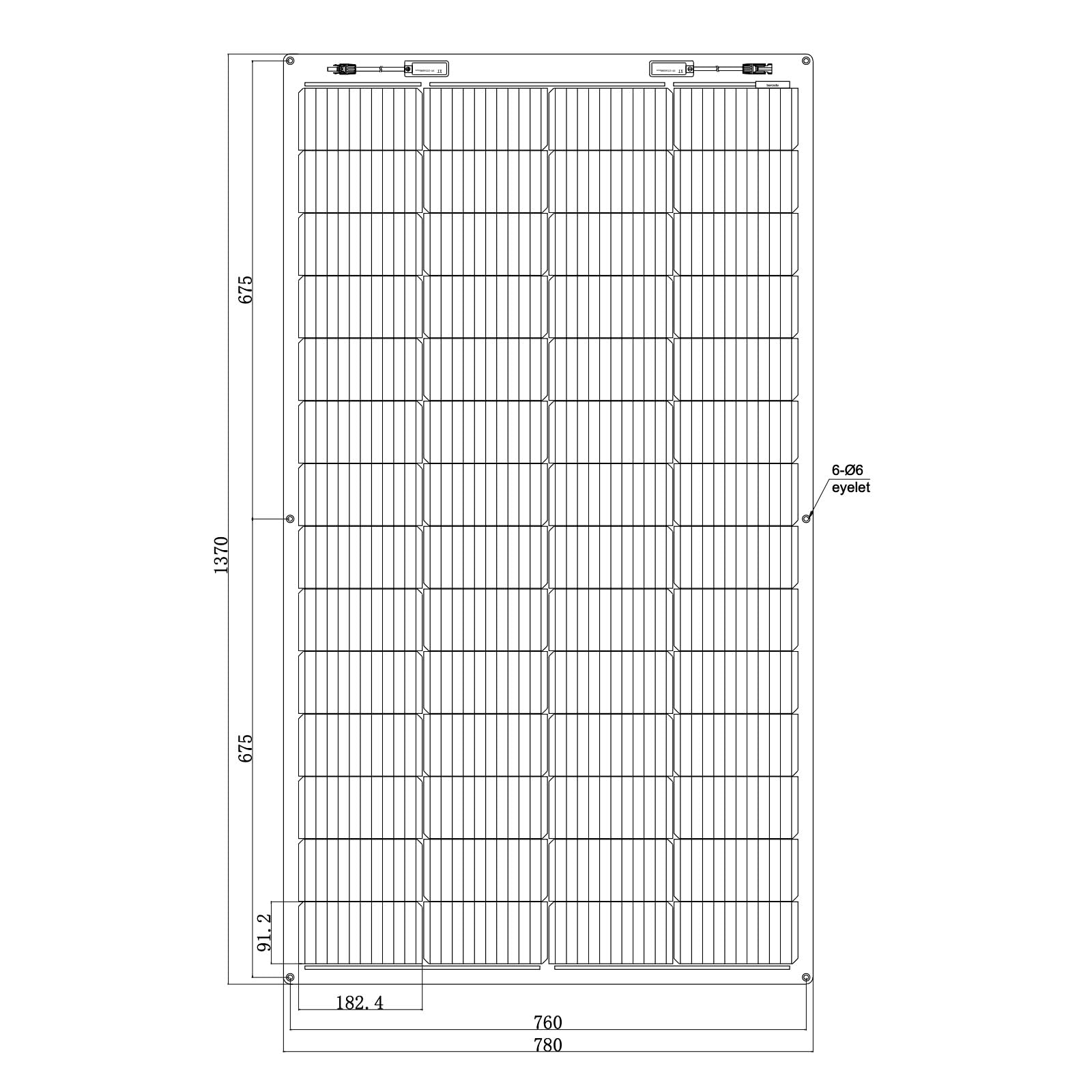 enjoy solar® ETFE Marine 200W 24V Semiflexibles Monokristallines Solarmodul, 182 * 182mm Solarzellen mit 10 Busbars Solarpanel - ideal für Wohnmobil, Balkonanlage, Gartenhäuse, Boot
