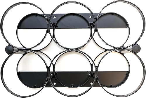 Miniatura 9 de AireMed Soporte para tanque de oxígeno – Capacidad para (6) tanques de tamaño E, D o M9/C – Estante de cilindro de oxígeno resistente para