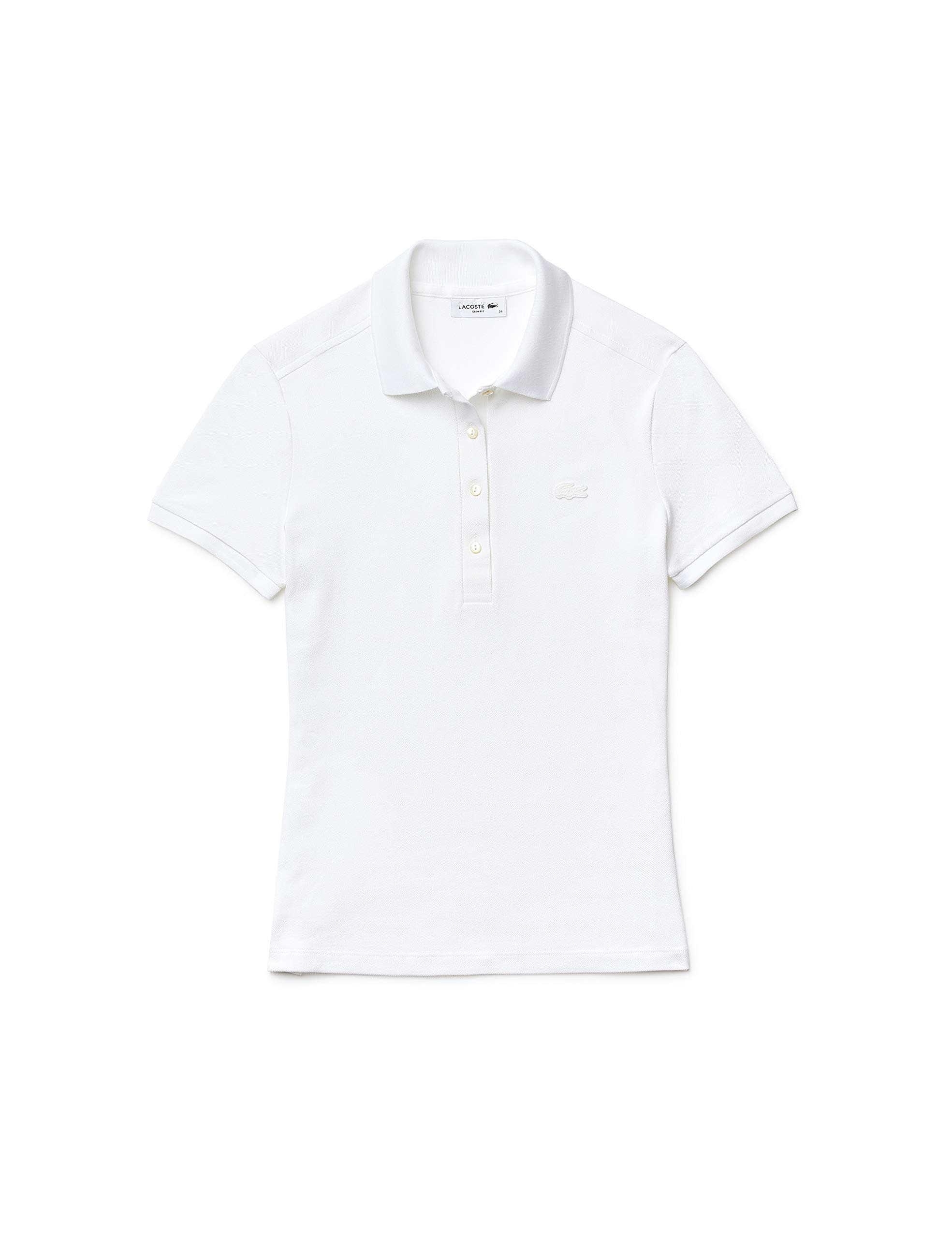 Lacoste PF5462 Polo, Blanc, 40 Donna
