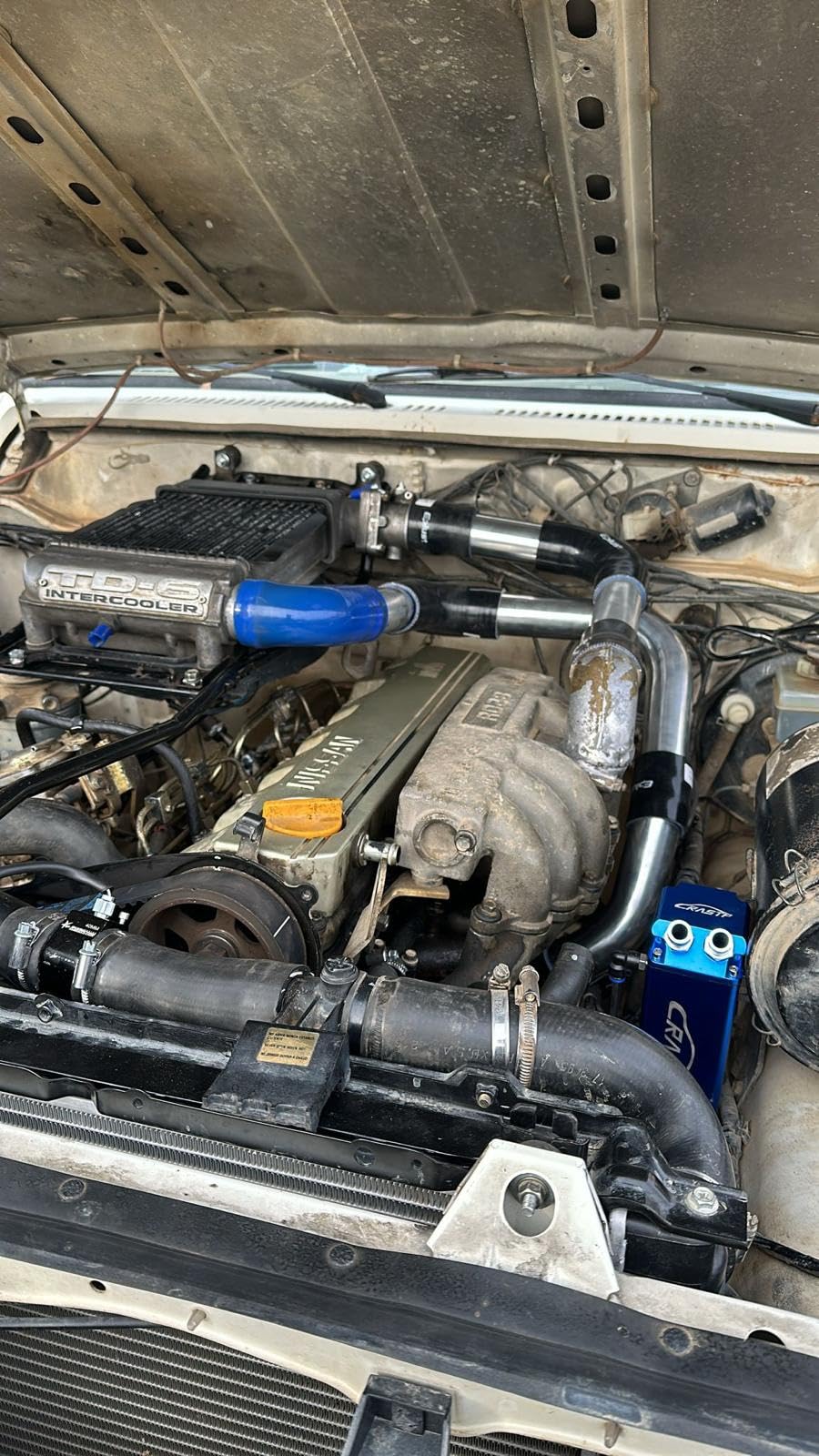 Kit de Tuberías y Manguitos para montar Intercooler de TD6, compatible con Patrol 260 RD28T RD28 Y60